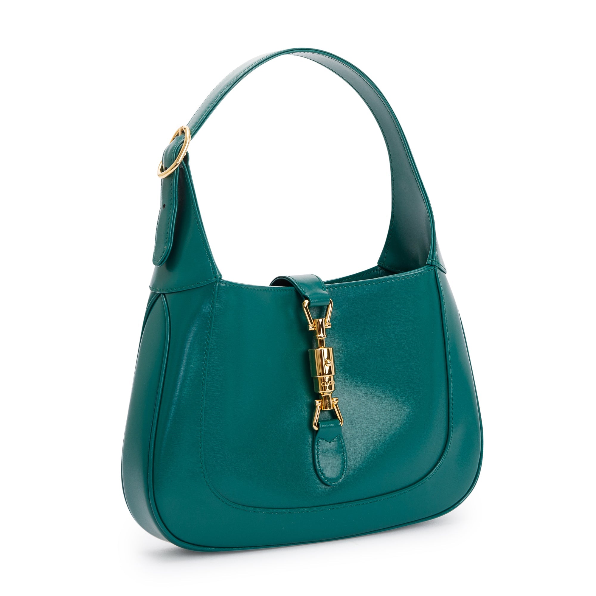 Gucci Green Leather Jackie 1961 Small Shoulder Bag w/ Box