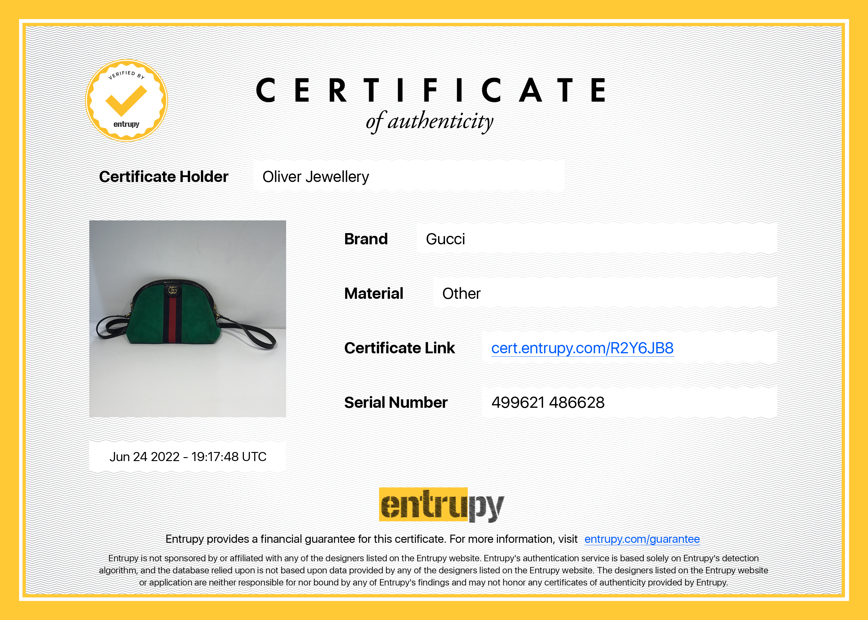 Gucci Green Suede Small Ophidia Crossbody Bag