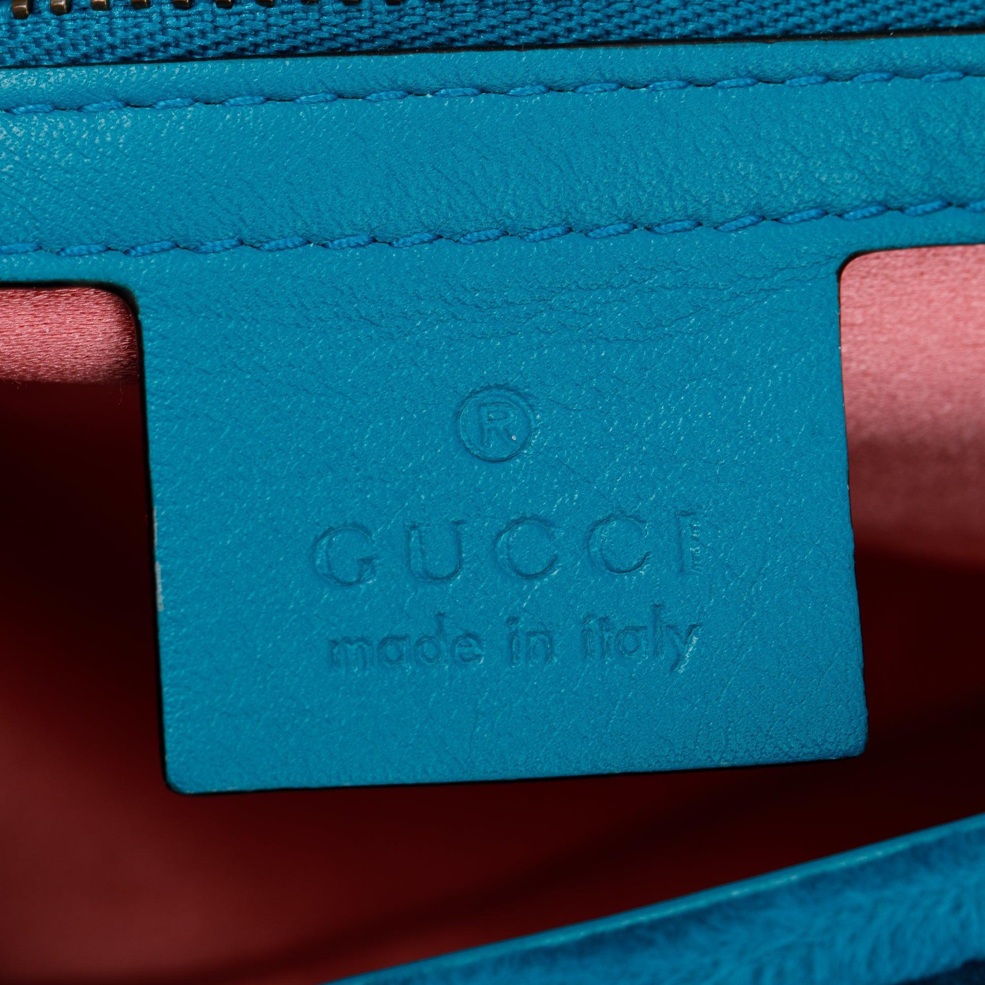 Gucci Green Velvet Matelasse GG Marmont Small Shoulder Bag