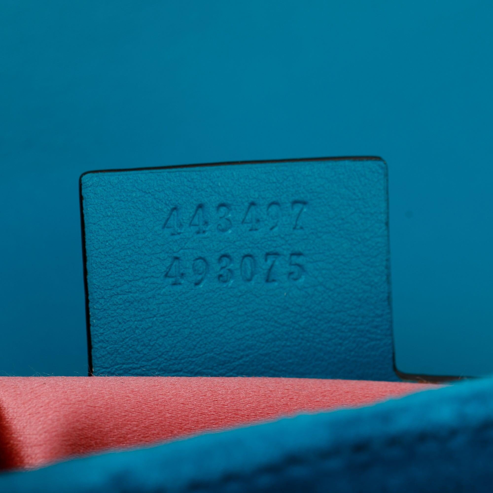 Gucci Green Velvet Matelasse GG Marmont Small Shoulder Bag