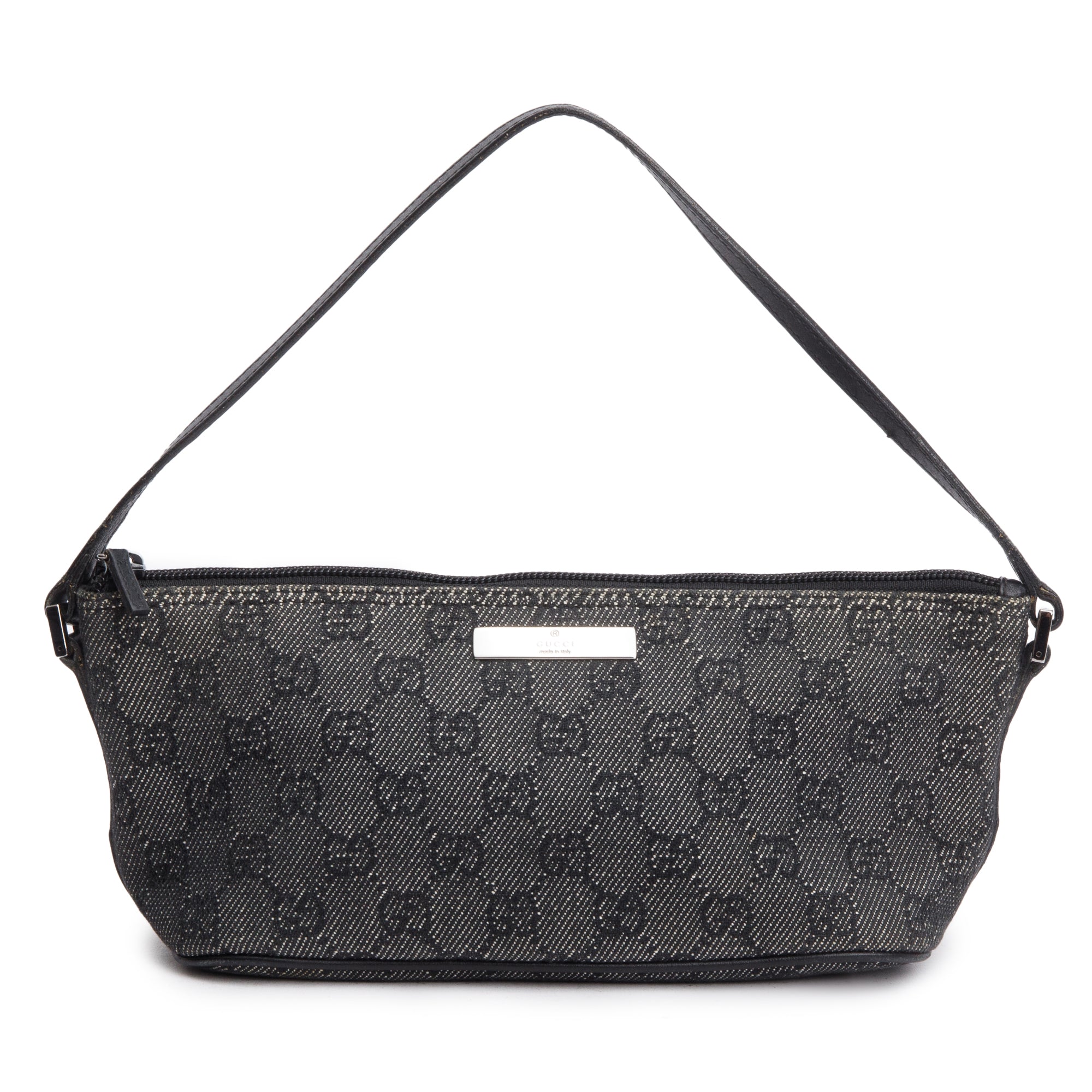 Gucci Grey GG Canvas Boat Pochette