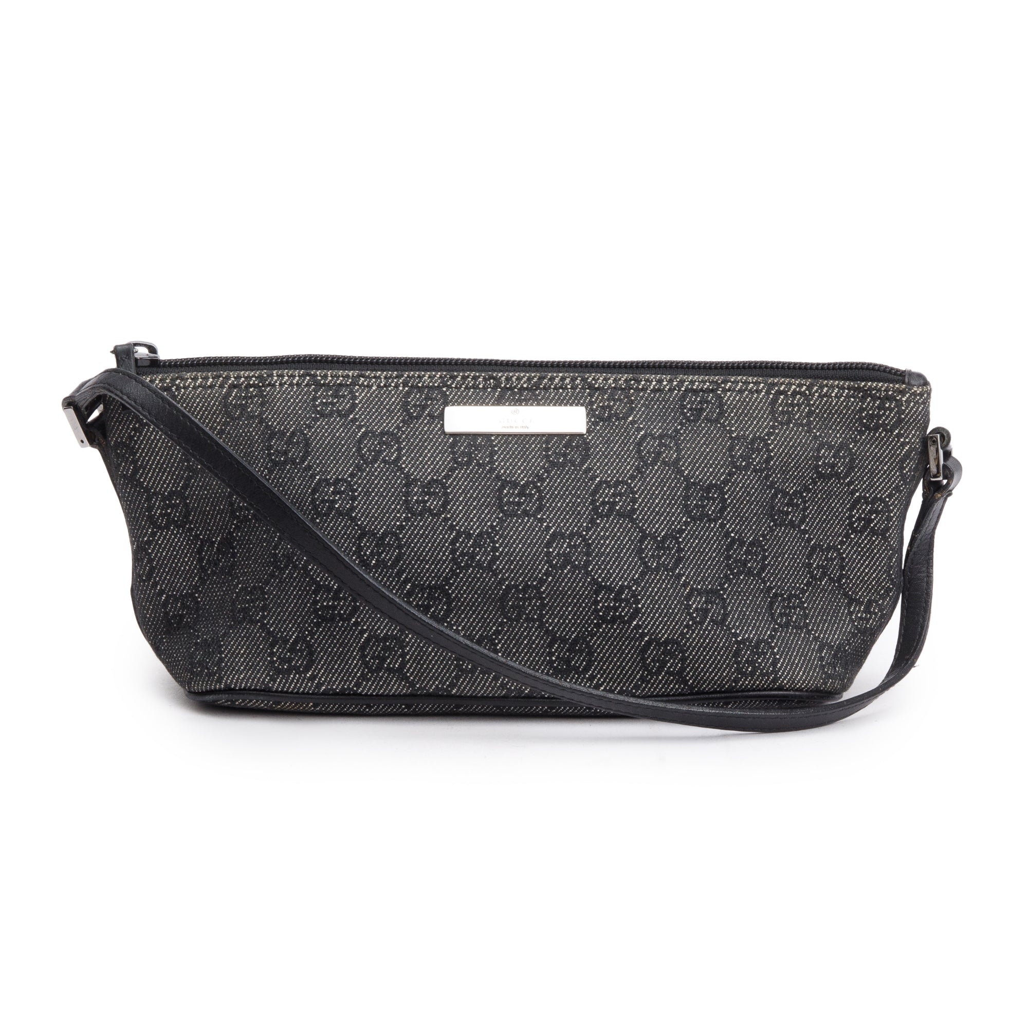 Gucci Grey GG Canvas Boat Pochette