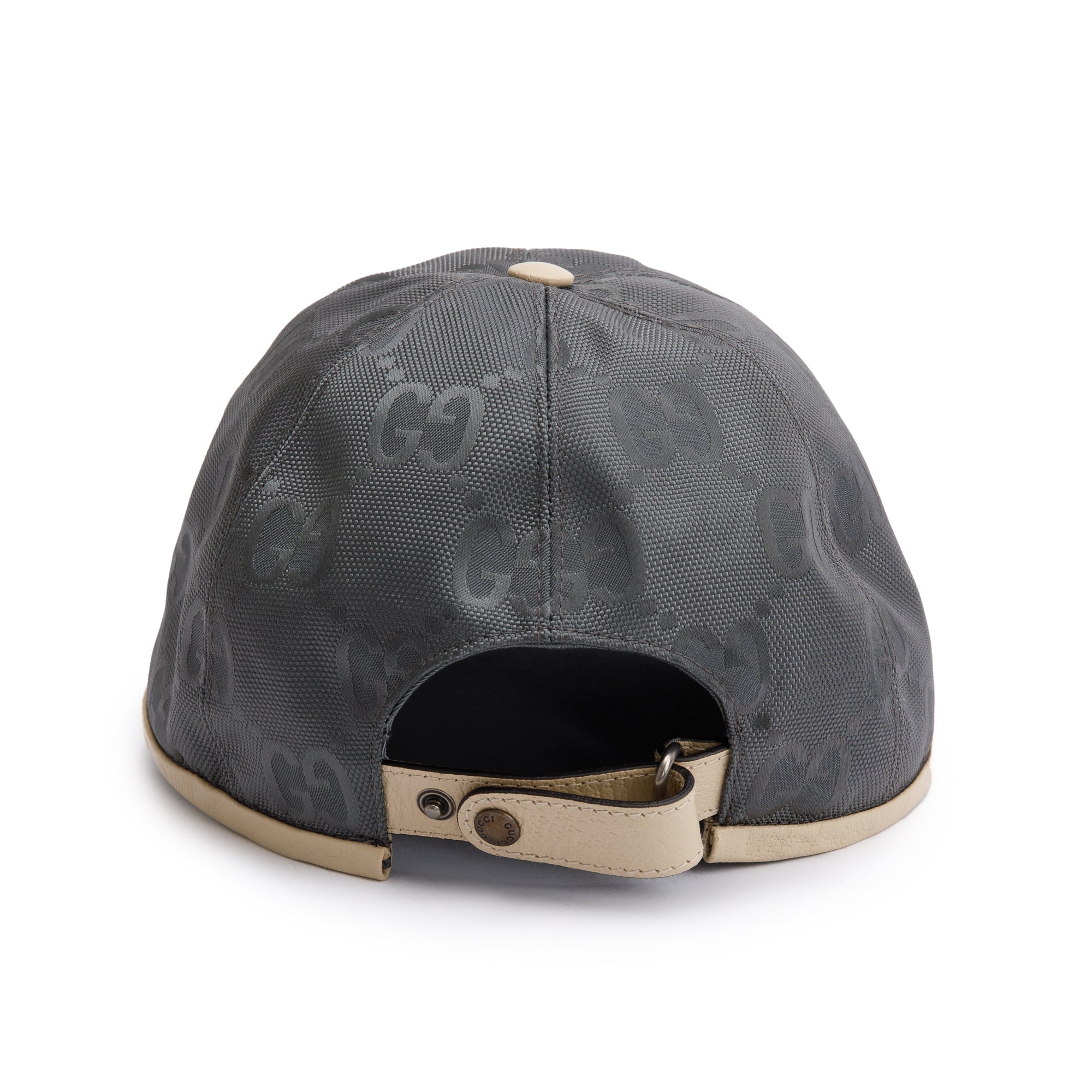 Gucci Grey GG Crystal Off The Grid Baseball Hat, Size L 59