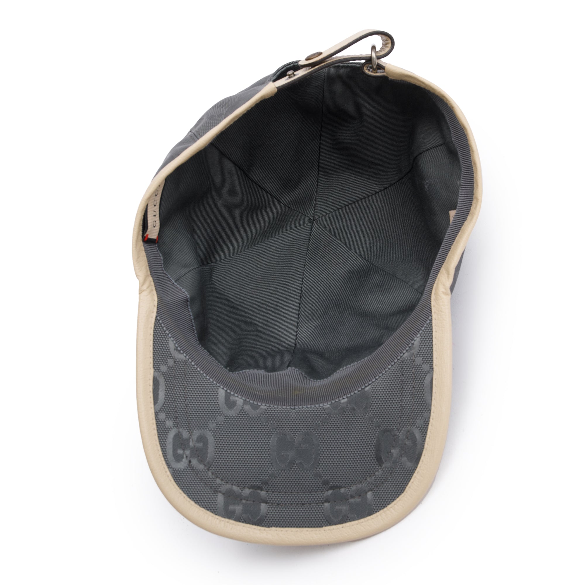 Gucci Grey GG Crystal Off The Grid Baseball Hat, Size L 59