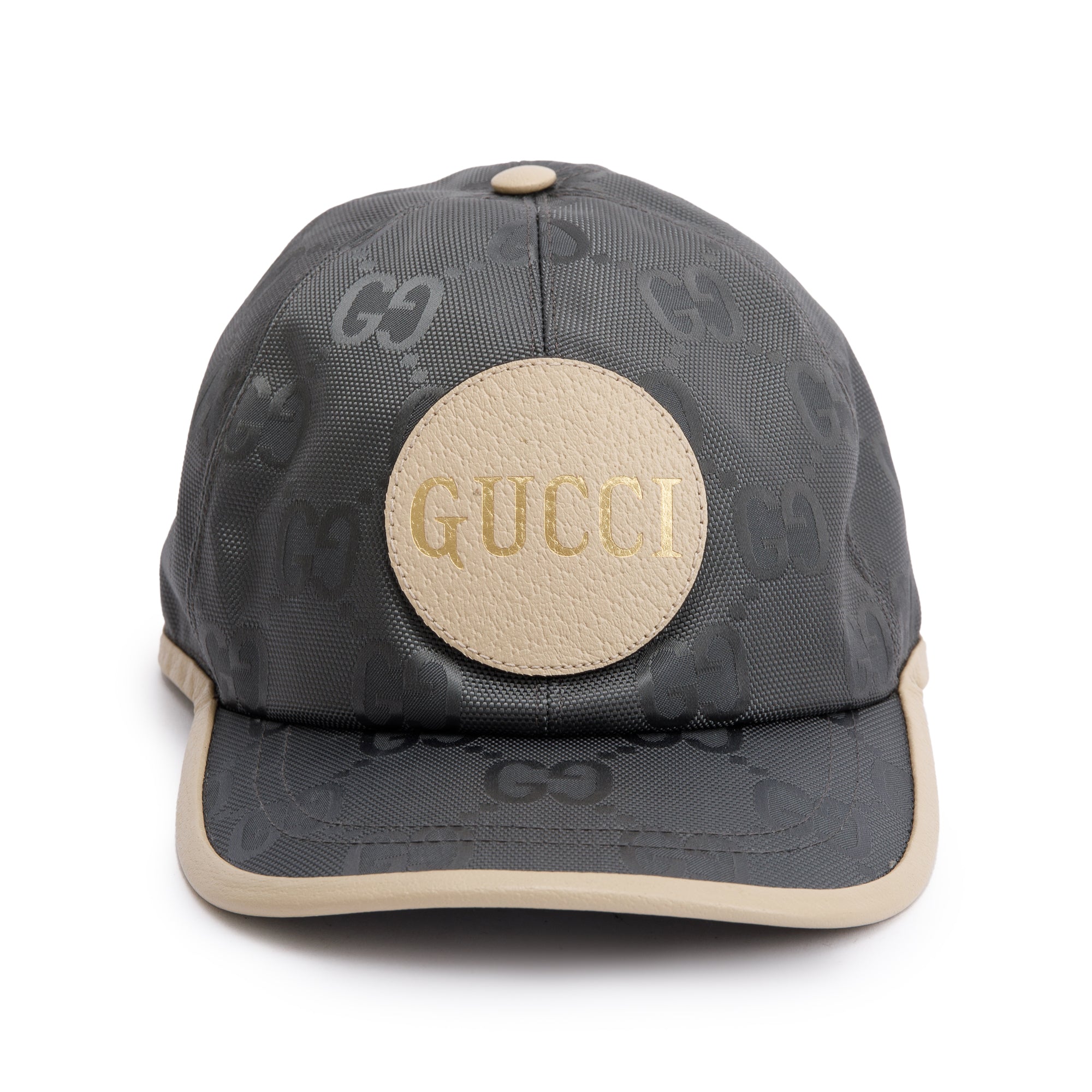 Gucci Grey GG Crystal Off The Grid Baseball Hat, Size L 59