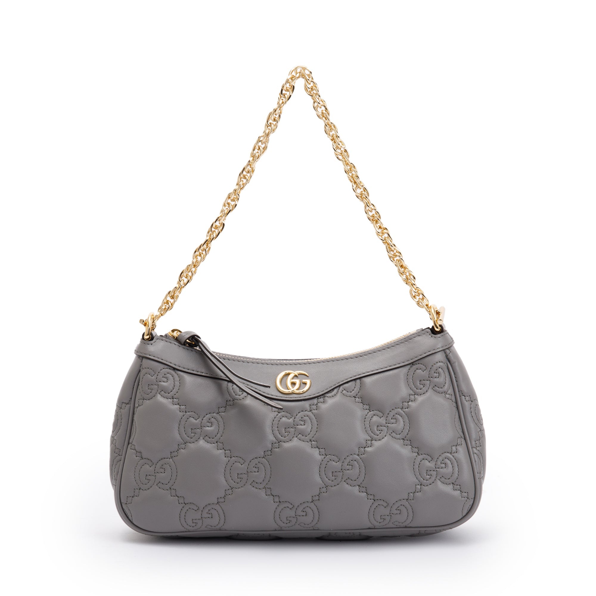 Gucci Grey GG Matelasse Handbag
