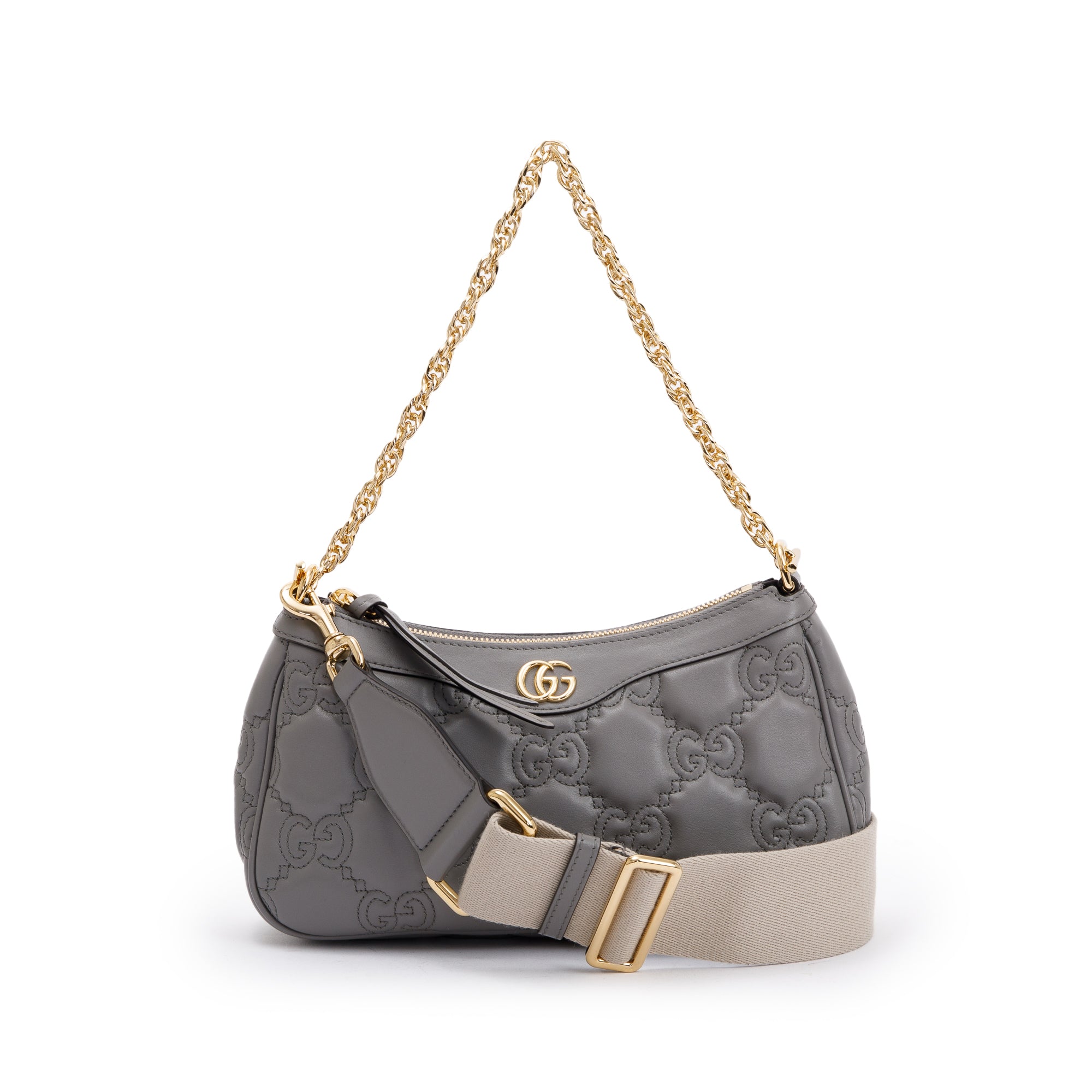 Gucci Grey GG Matelasse Handbag