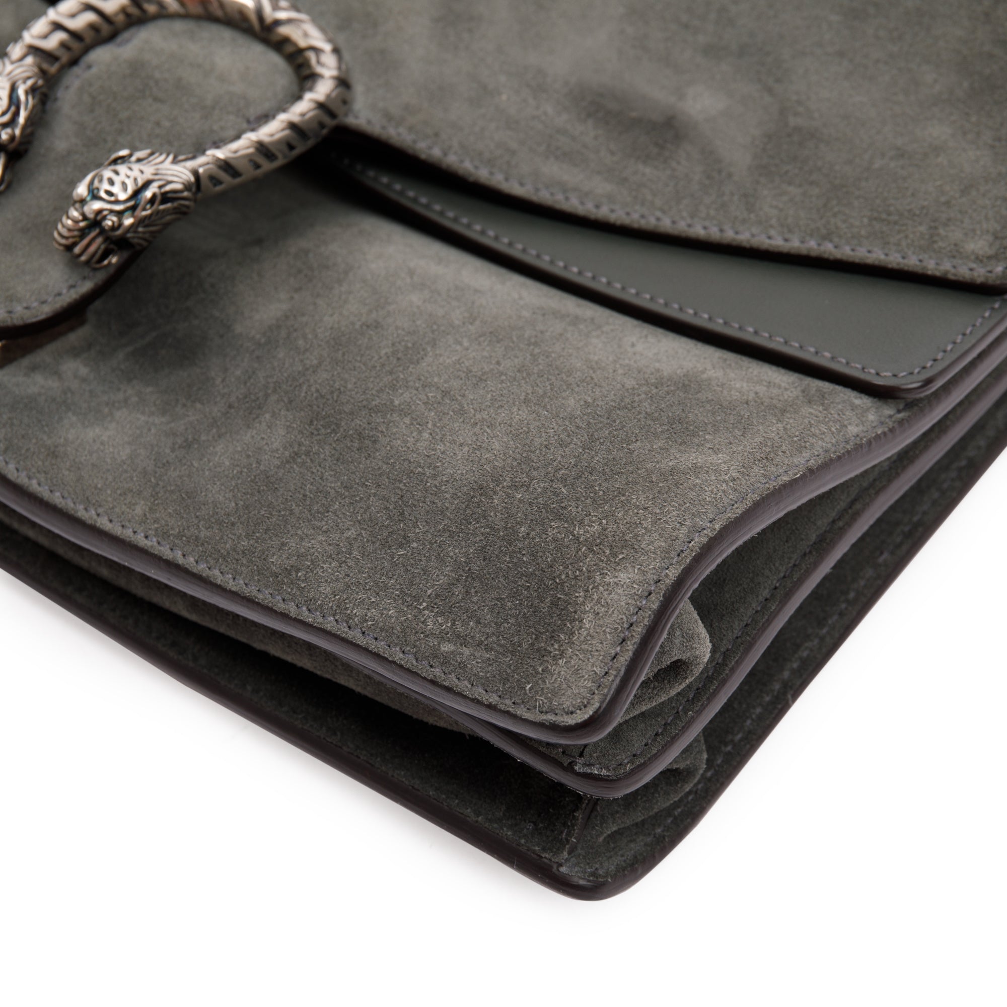 Gucci Grey Suede Medium Dionysus Messenger Bag