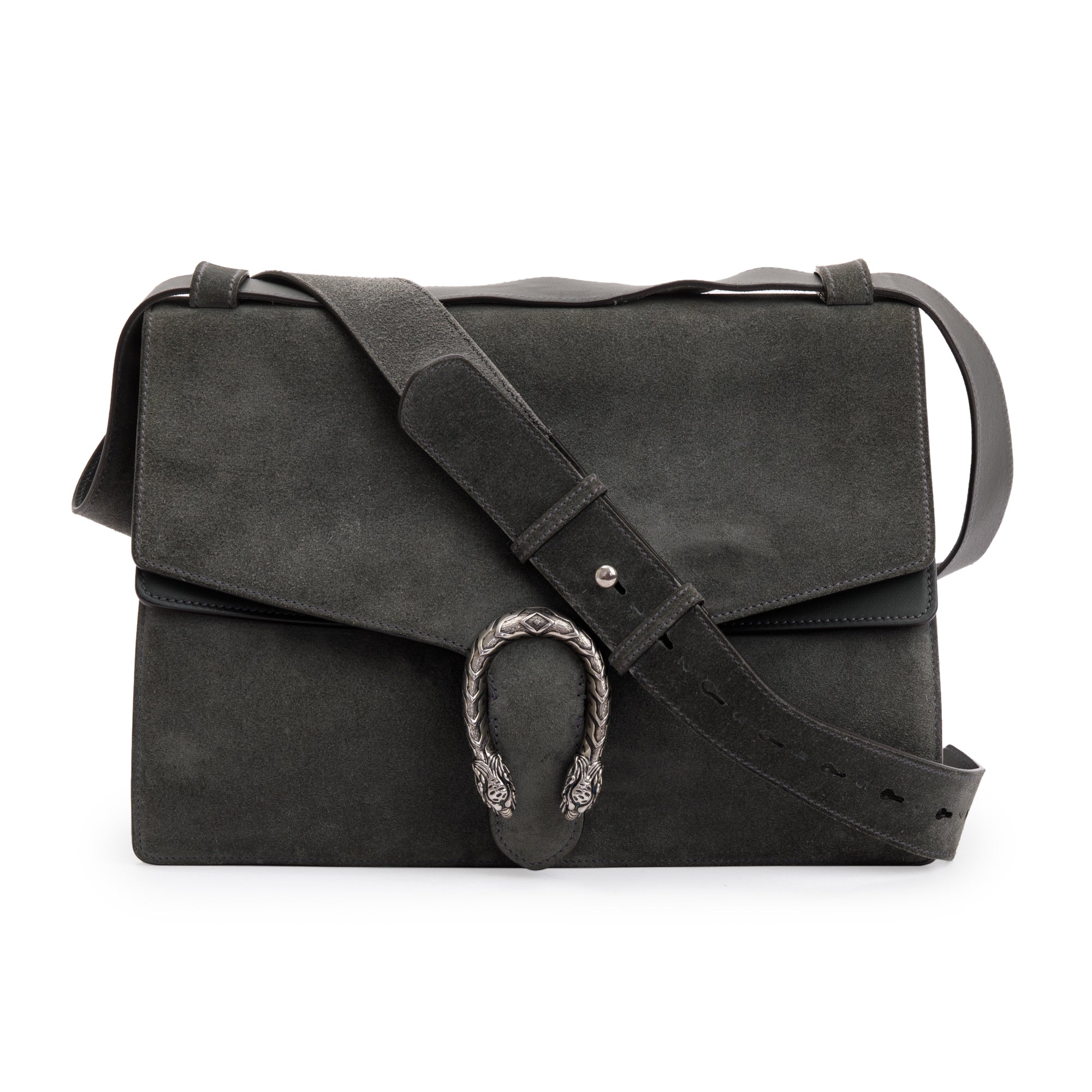 Gucci Grey Suede Medium Dionysus Messenger Bag
