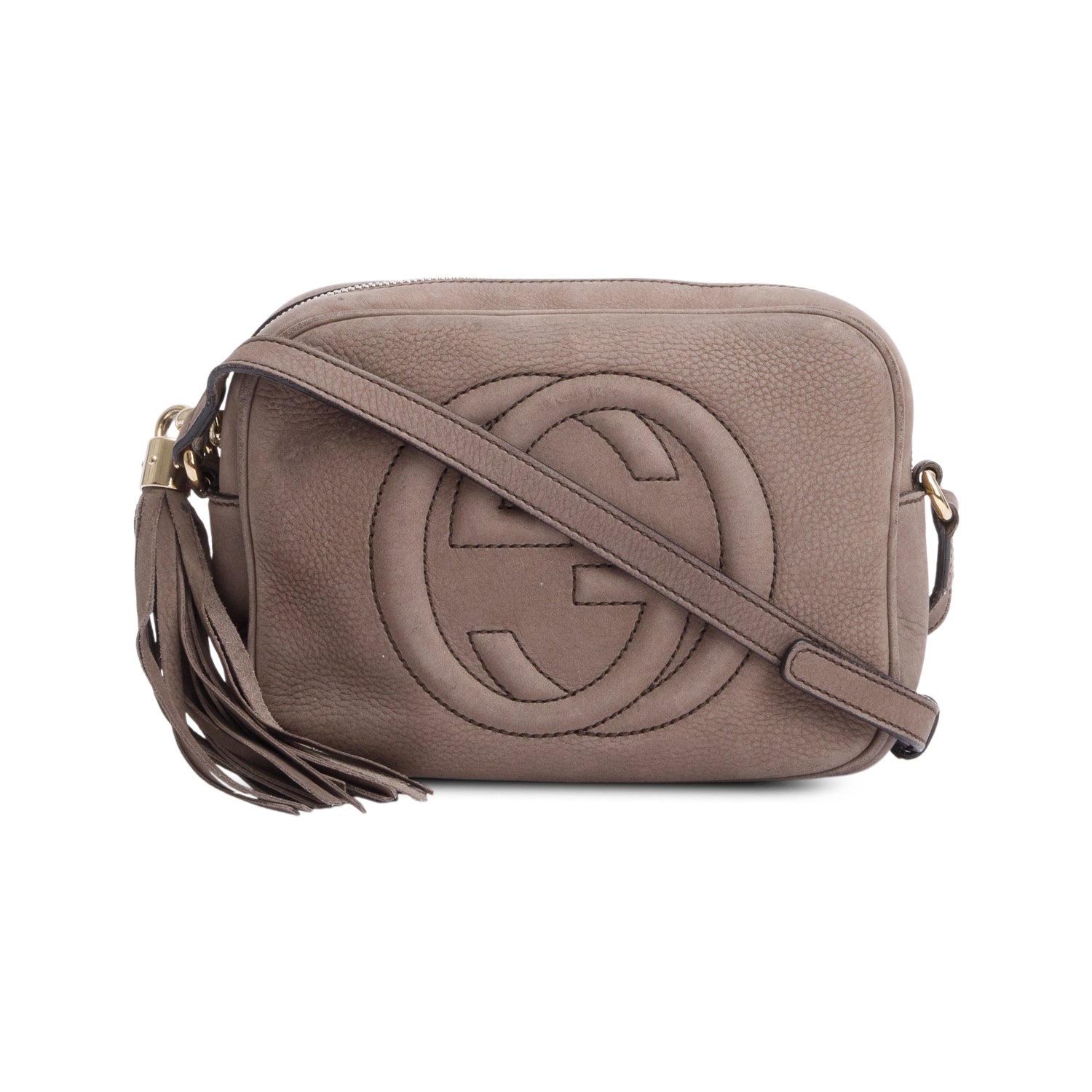 Gucci Grey Suede Small Soho Disco Bag