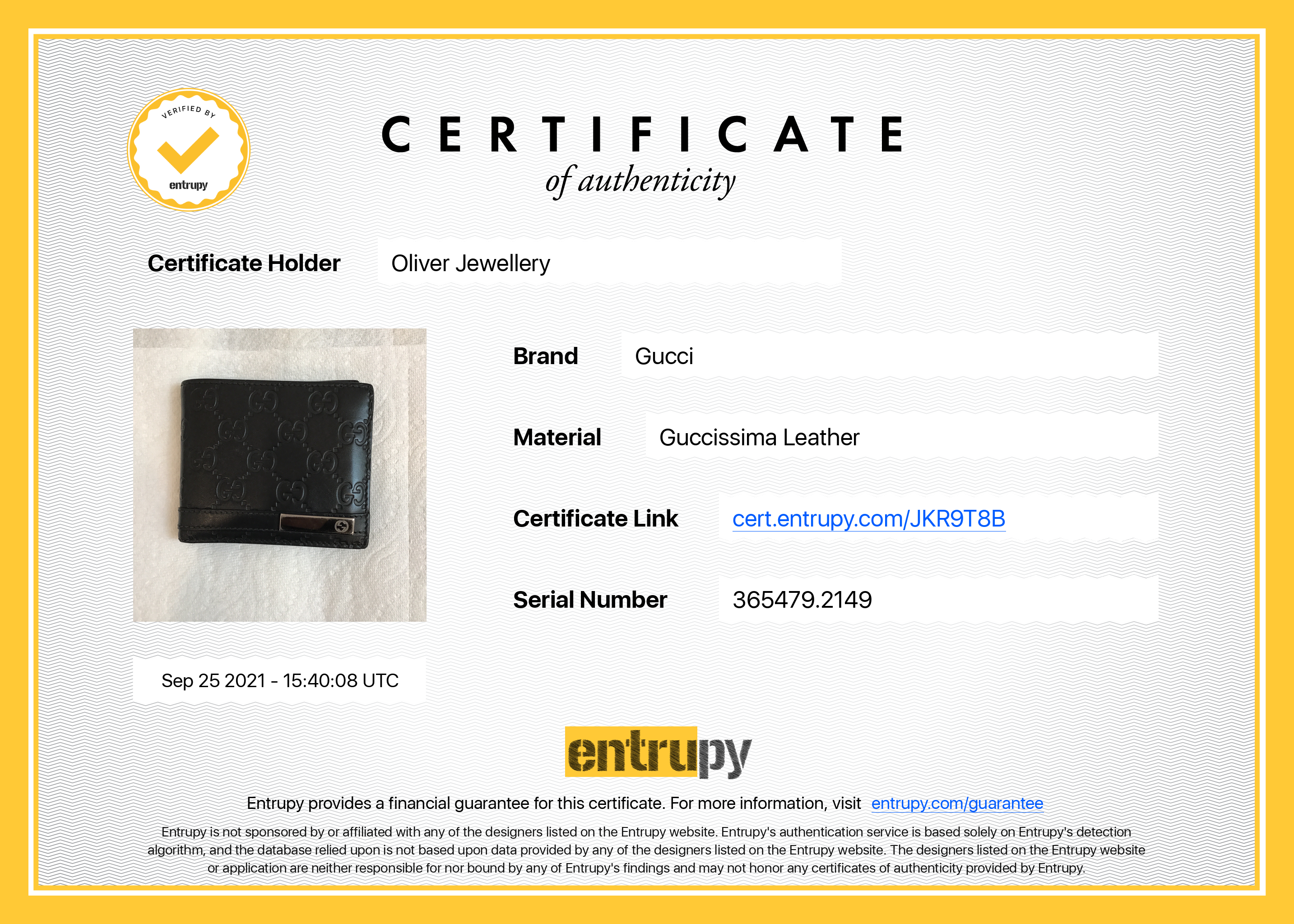 Gucci Guccissima Bifold Wallet