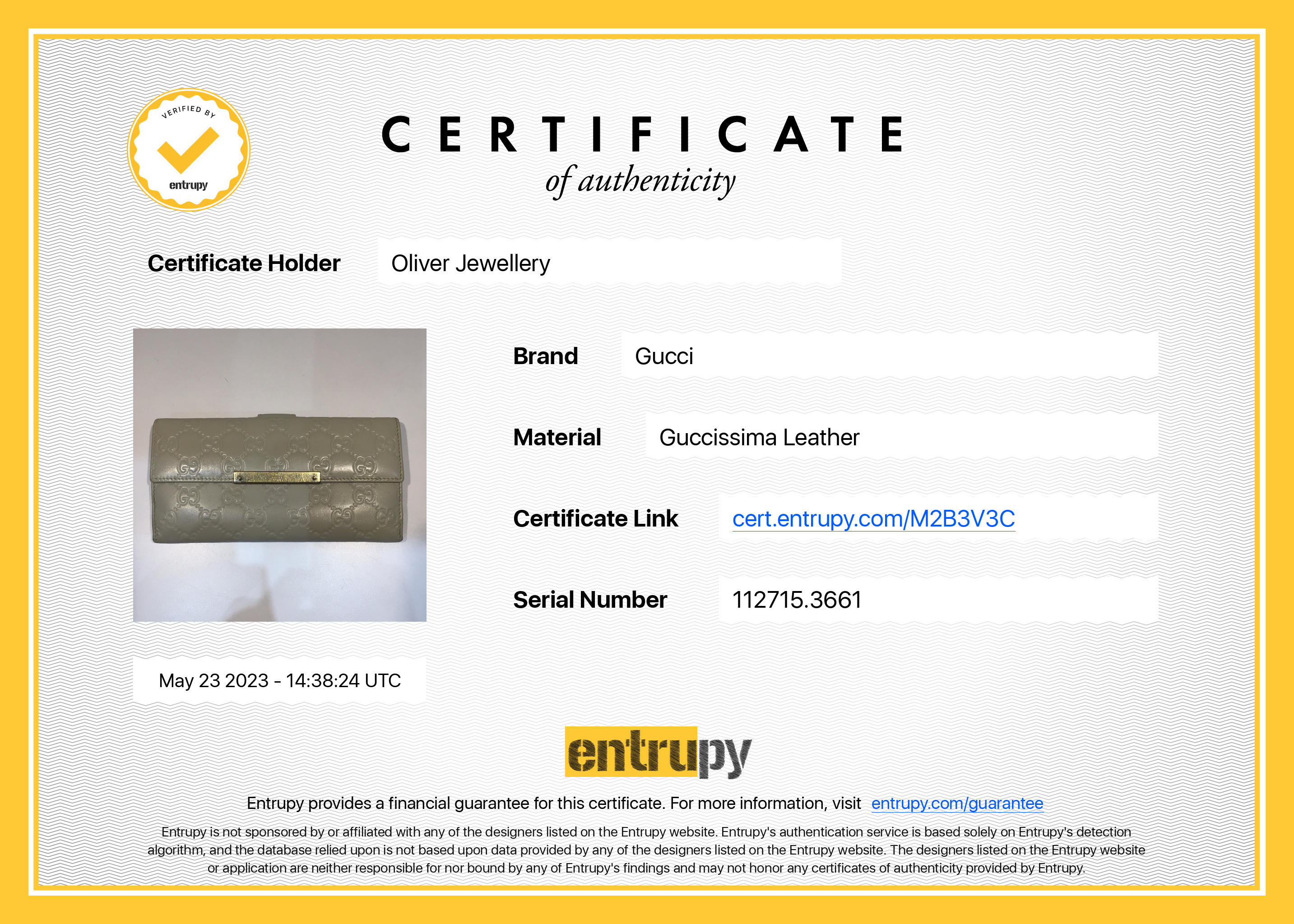 Gucci Guccissima Continental Wallet w/ Box