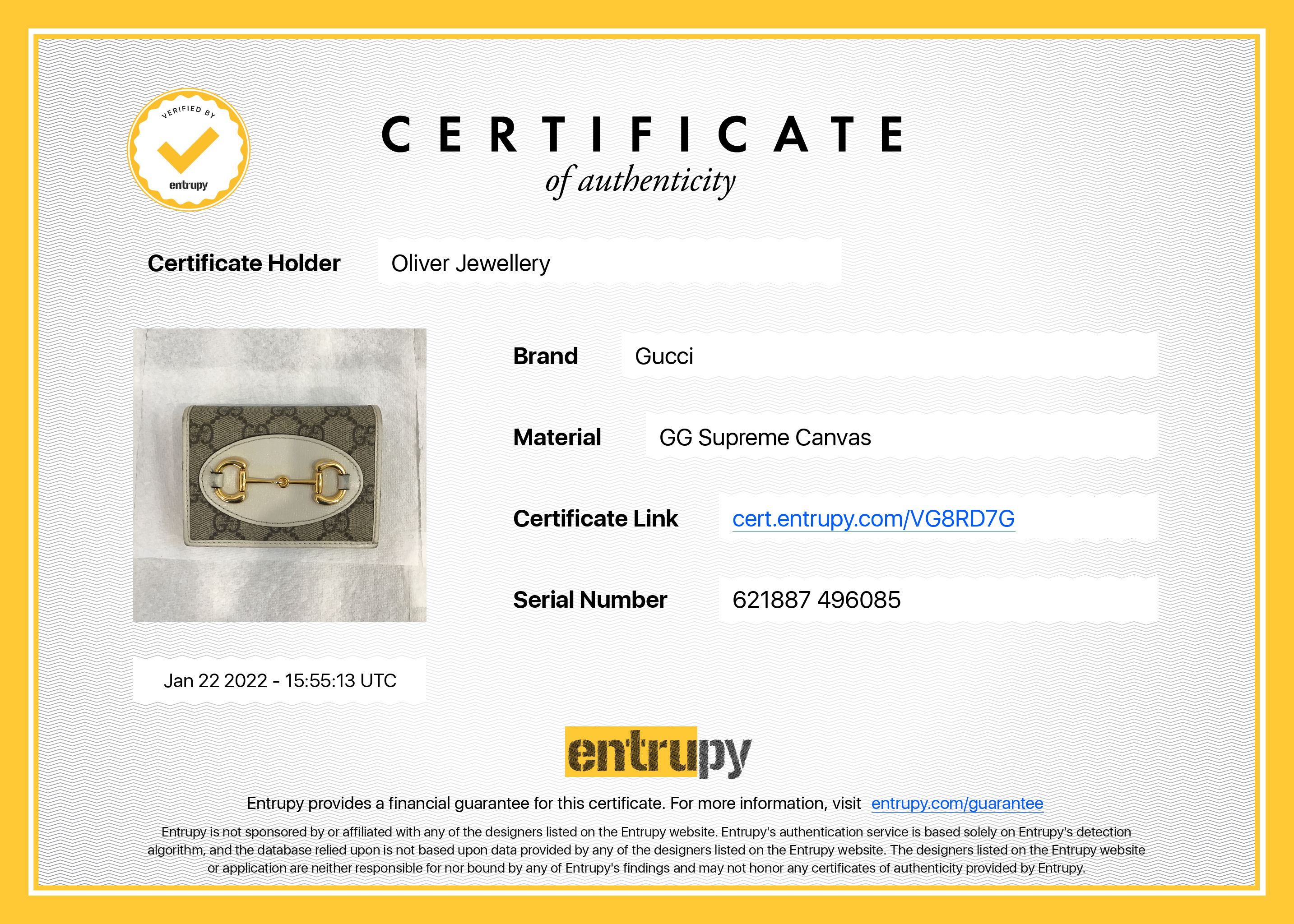 Gucci Horsebit 1955 Card Case Wallet w/ Box