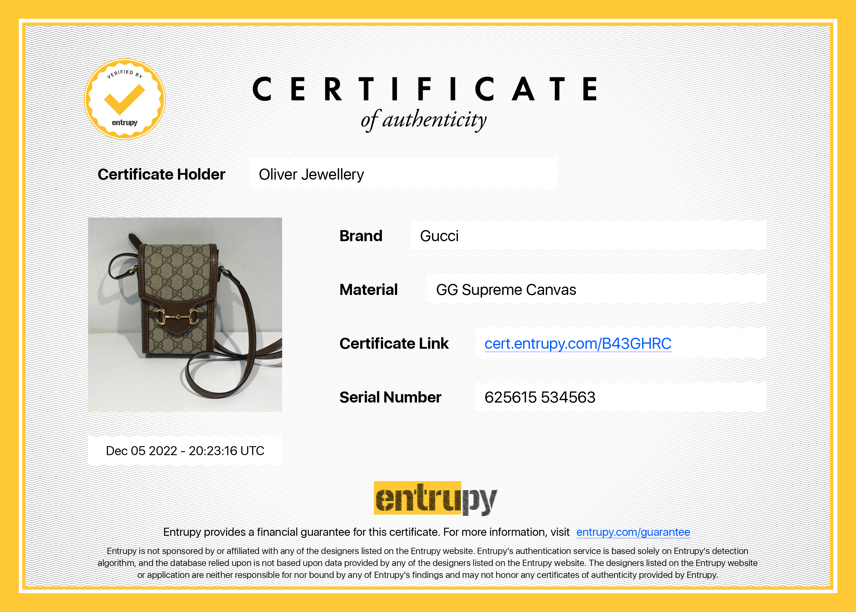 Gucci Horsebit 1955 Mini Bag w/ Box