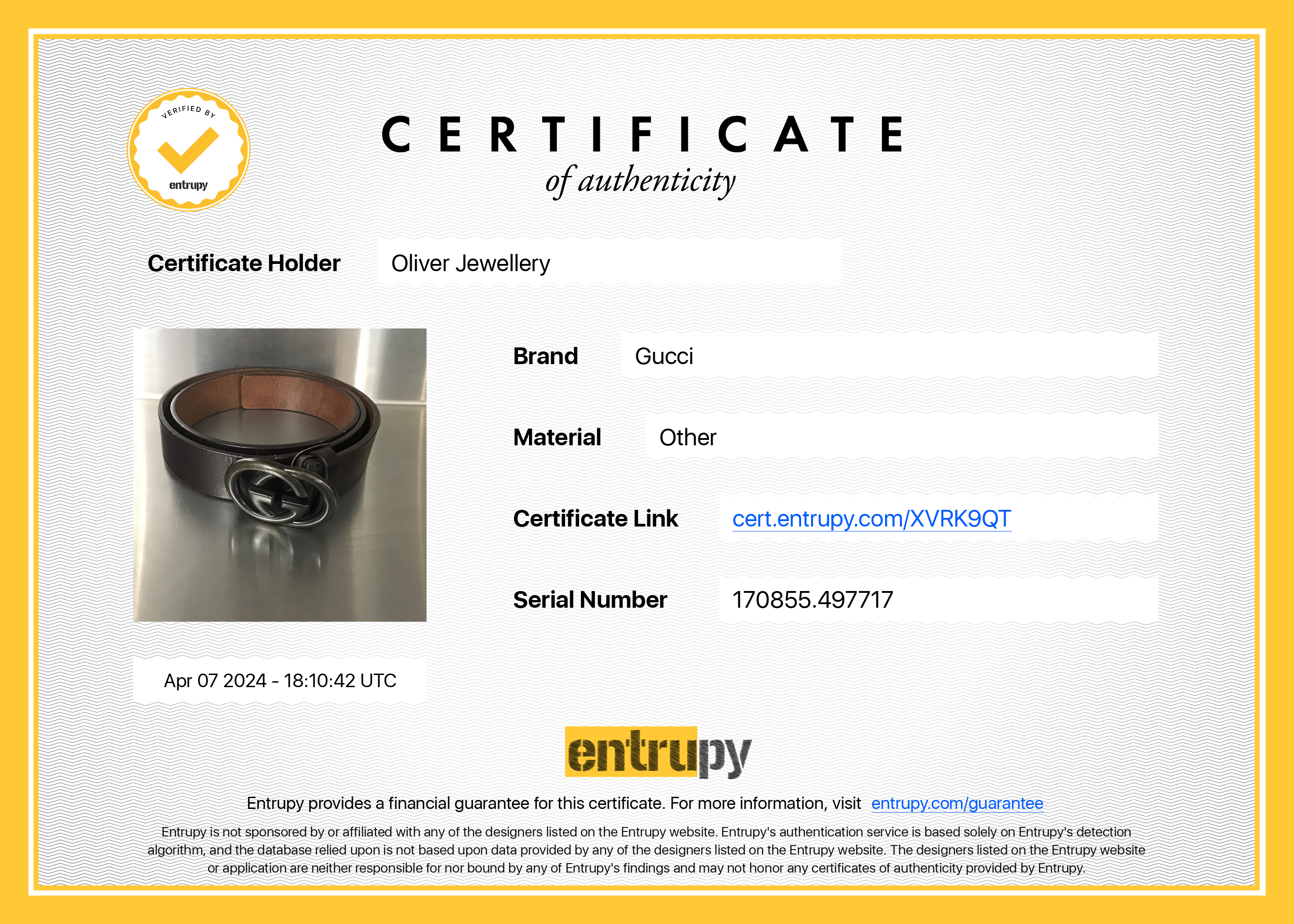 Gucci Interlocking G Buckle Brown Leather Belt, 90 36