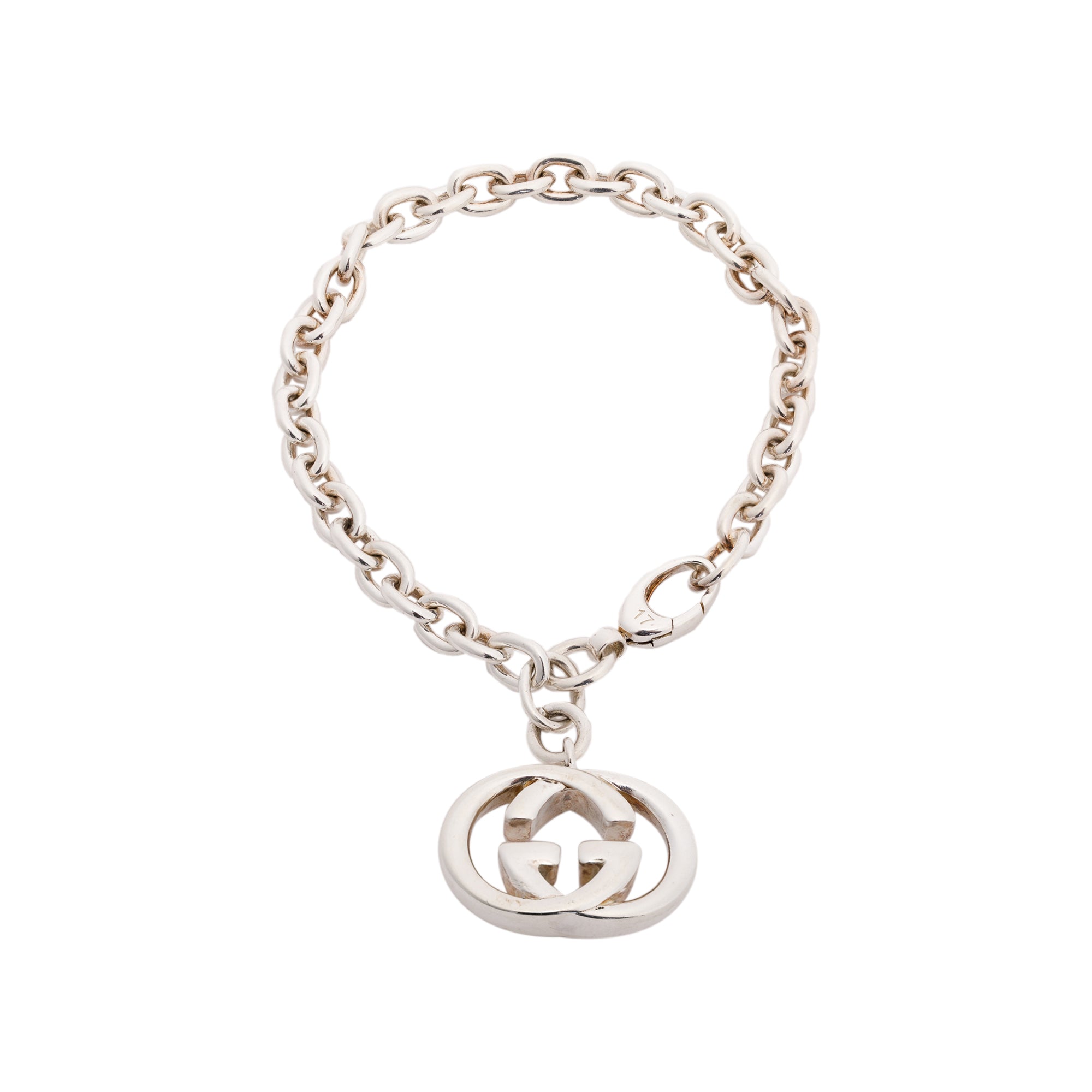 Gucci Interlocking GG Charm Bracelet w/ Box