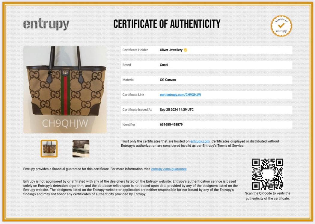 Gucci Jumbo GG Web Medium Ophidia Tote