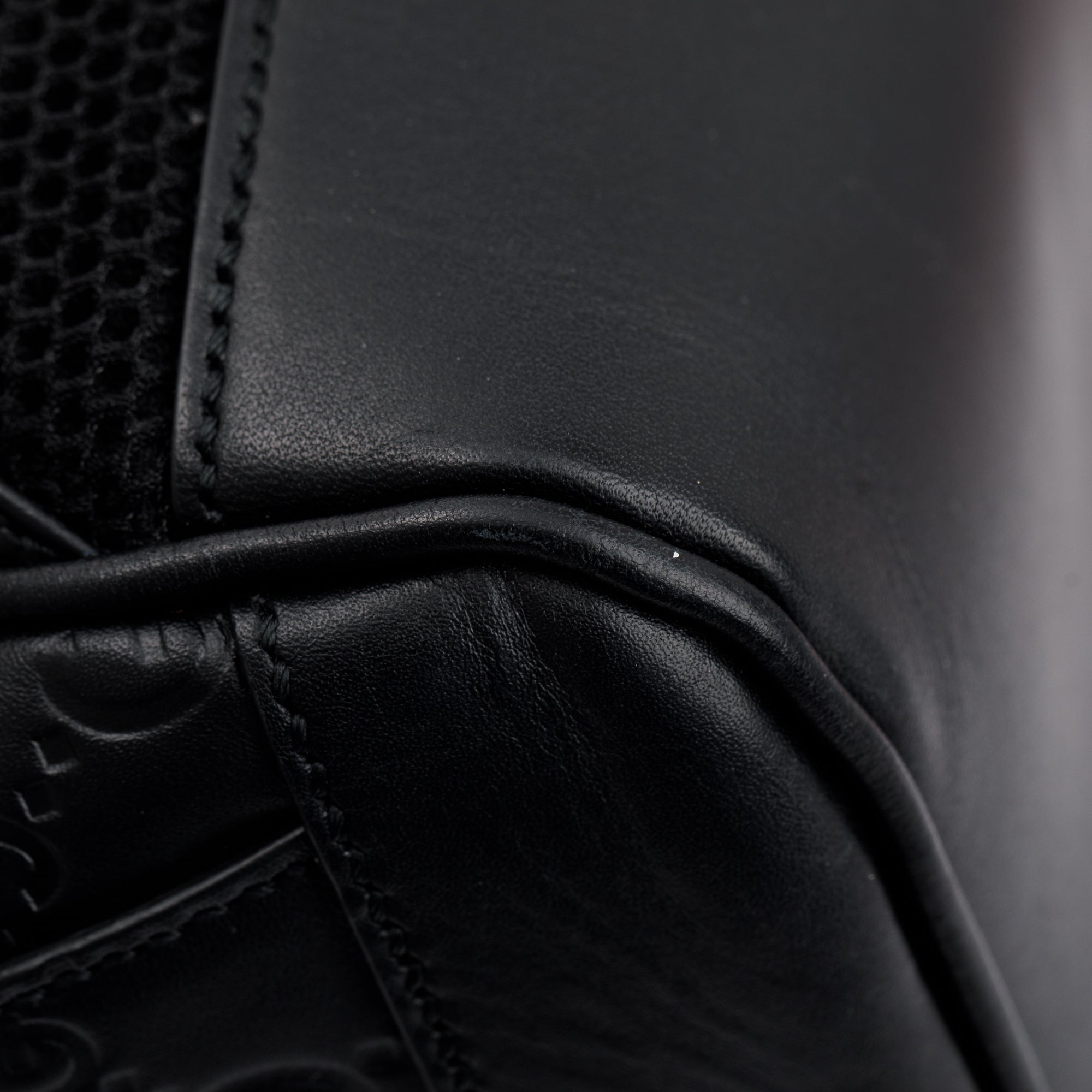 Gucci Large Black GG Signature Leather Backpack