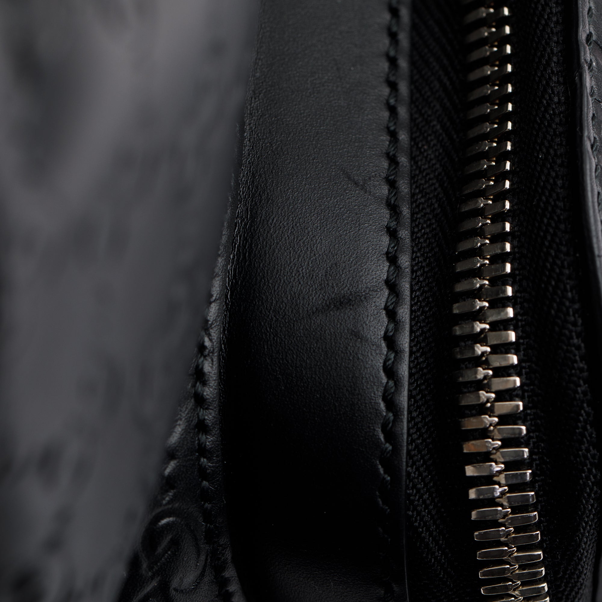 Gucci Large Black GG Signature Leather Backpack