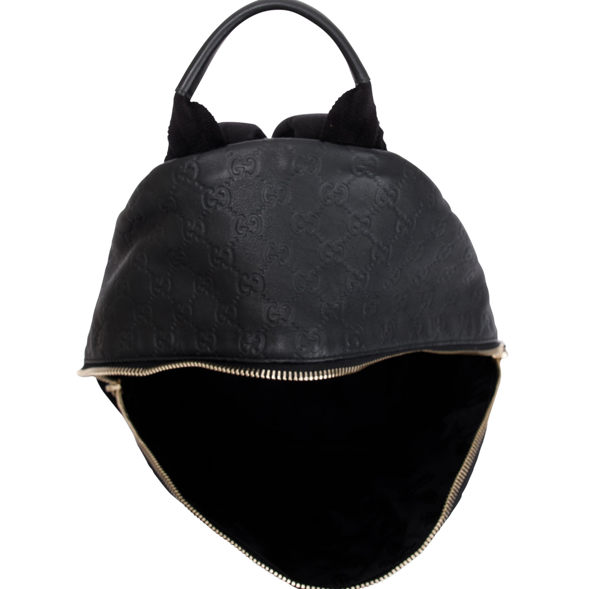 Gucci Large GG BlackSignature Leather Backpack