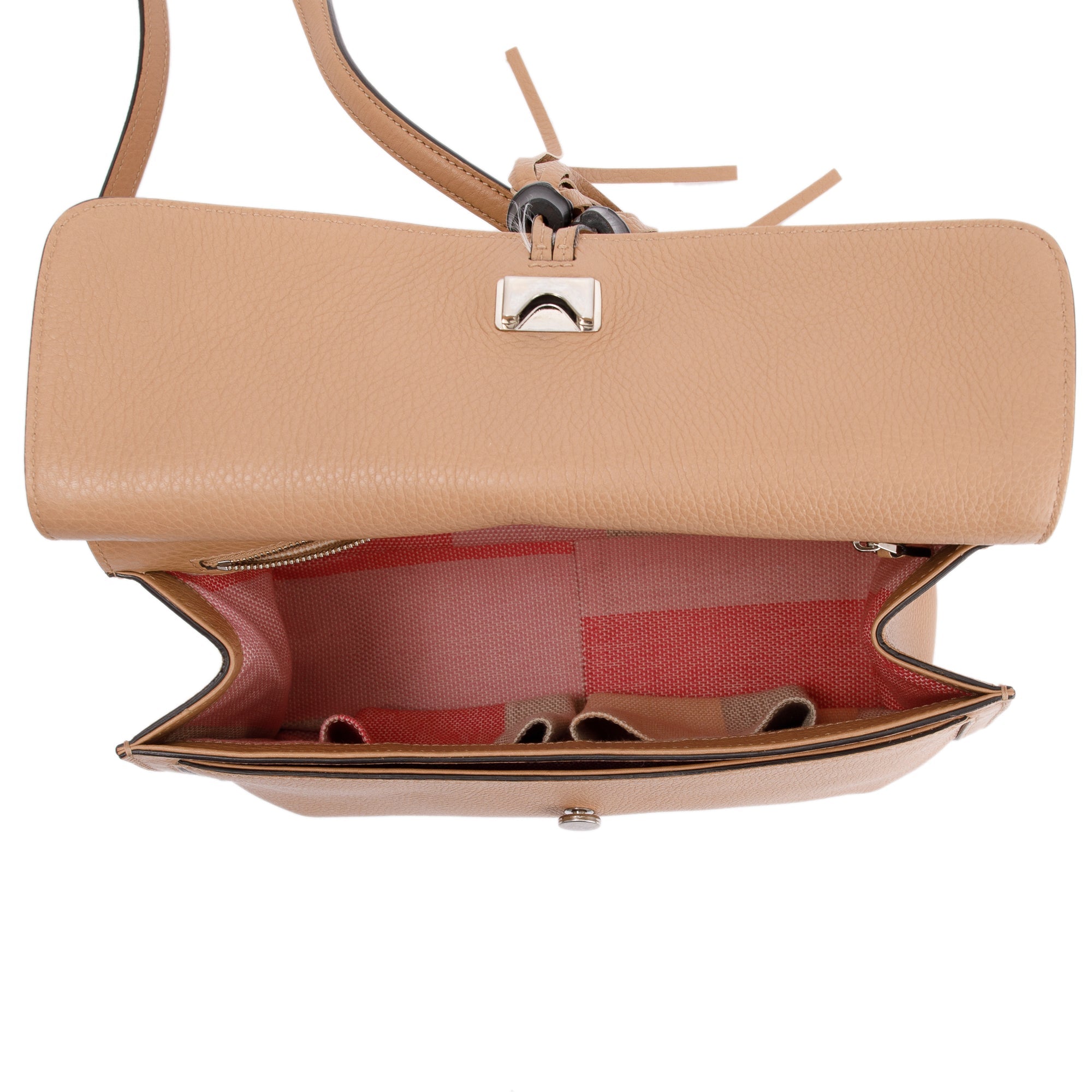 Gucci Leather Bamboo Daily Flap Bag