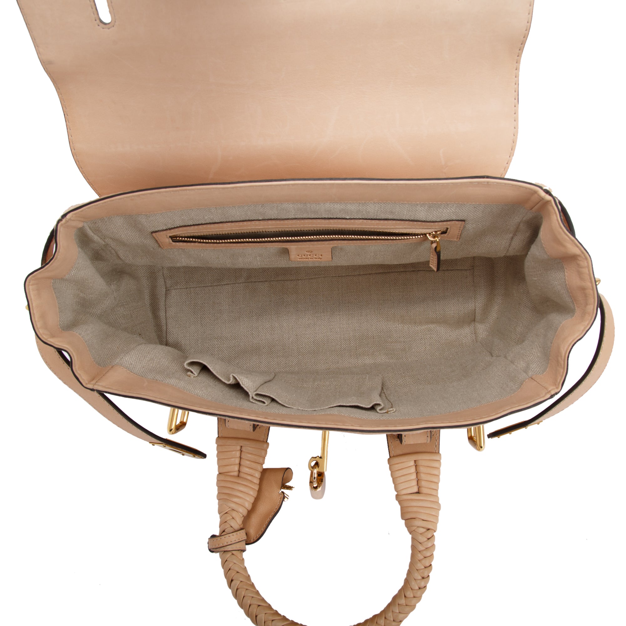 Gucci Leather Handmade Top Handle Bag