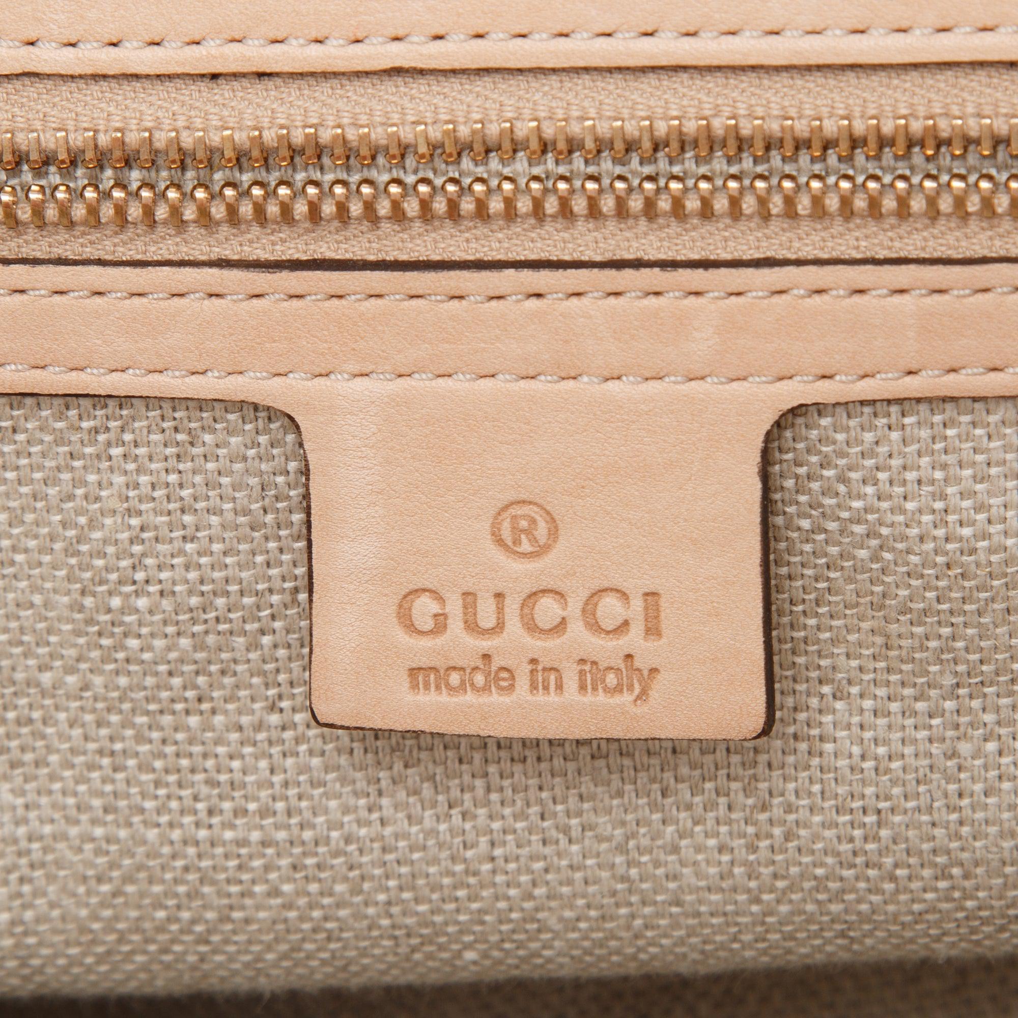Gucci Leather Handmade Top Handle Bag