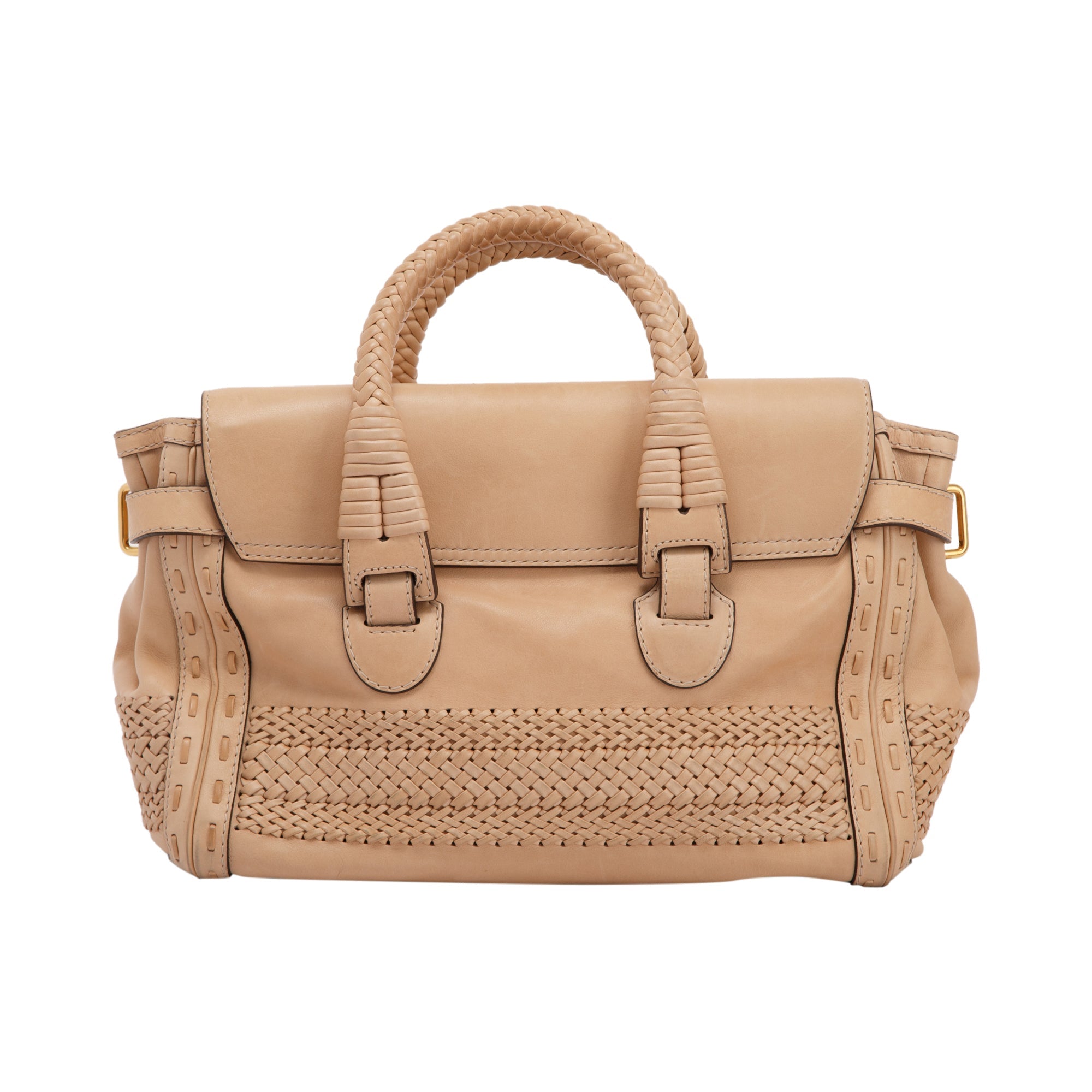 Gucci Leather Handmade Top Handle Bag