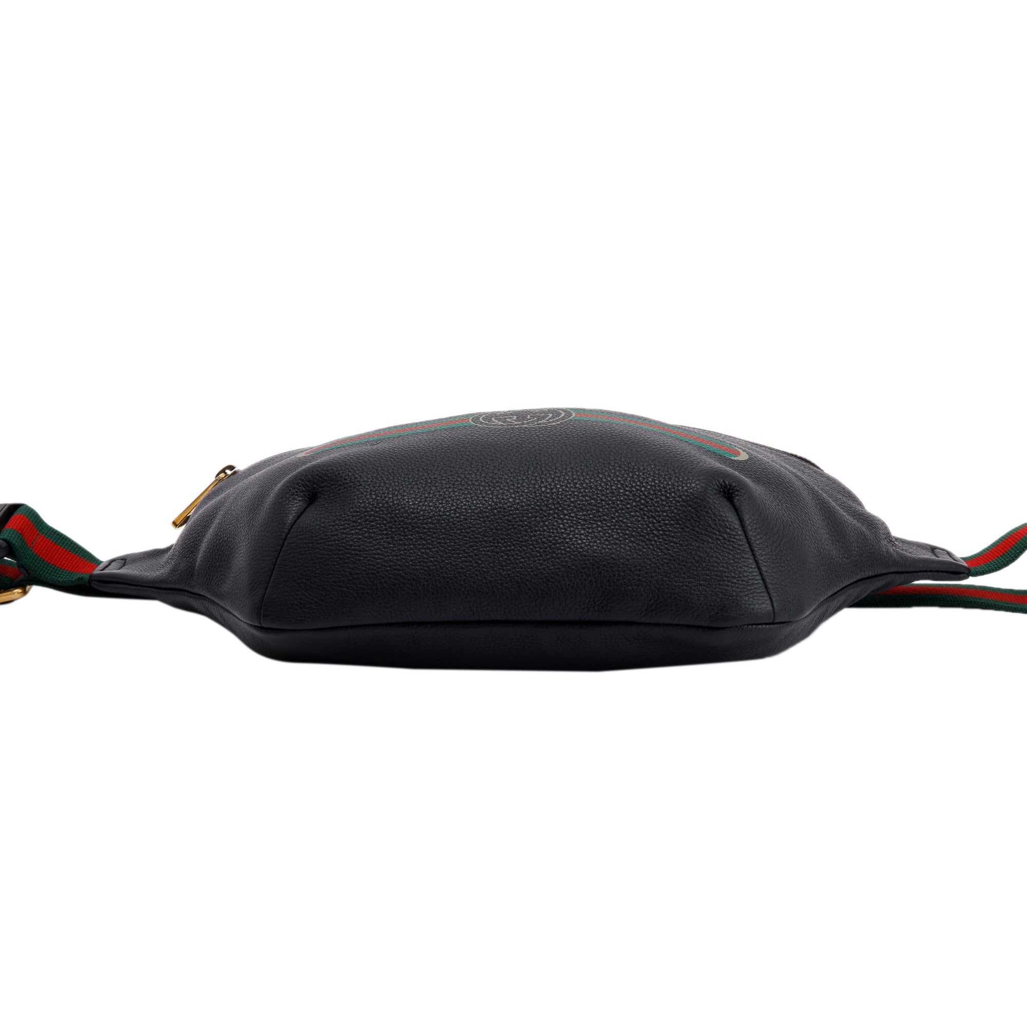 Gucci Logo Print Leather Large Belt Bag