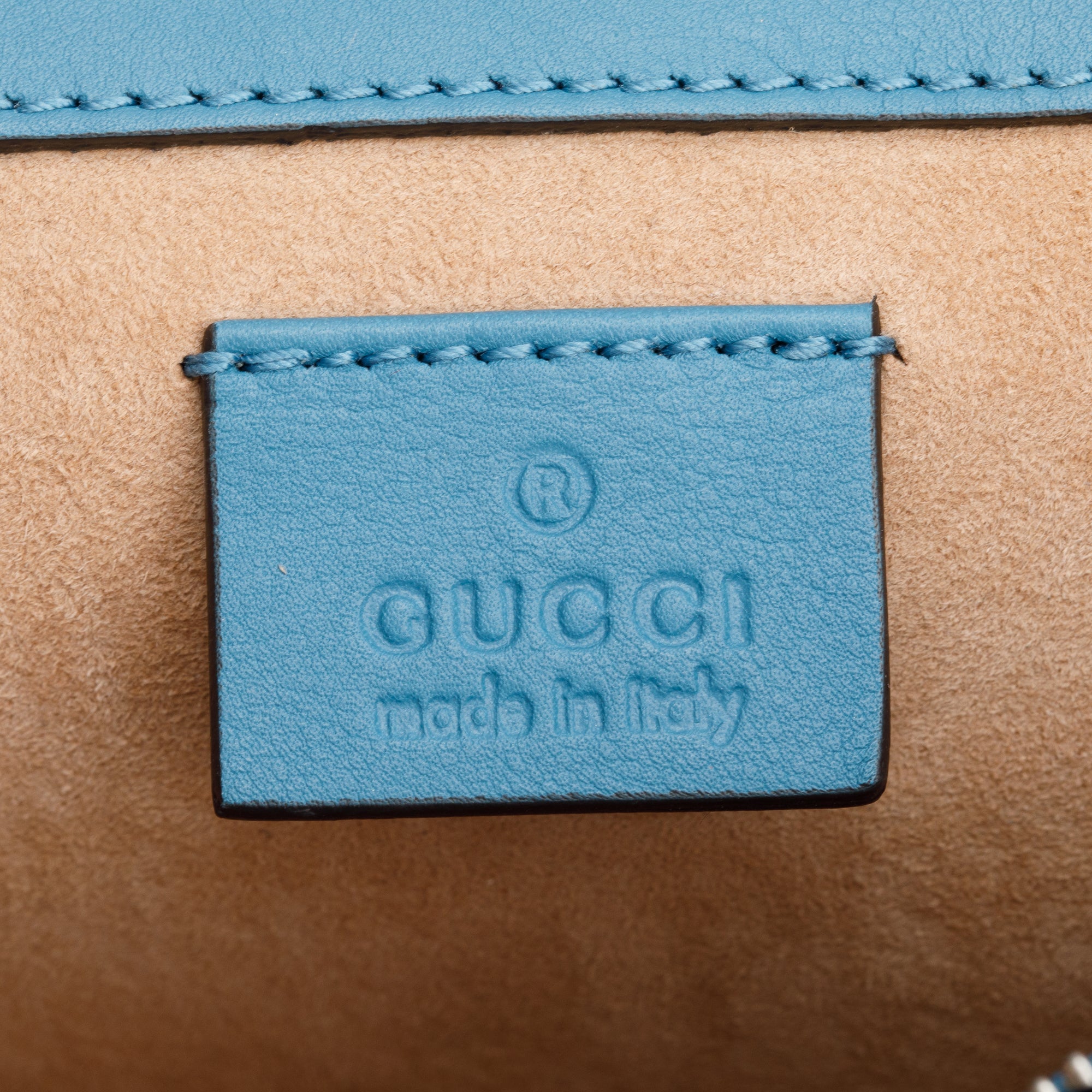 Gucci Marine Blue Python Faux Pearl and Crystal Embellished 'Blind For Love' Small Dionysus Shoulder Bag