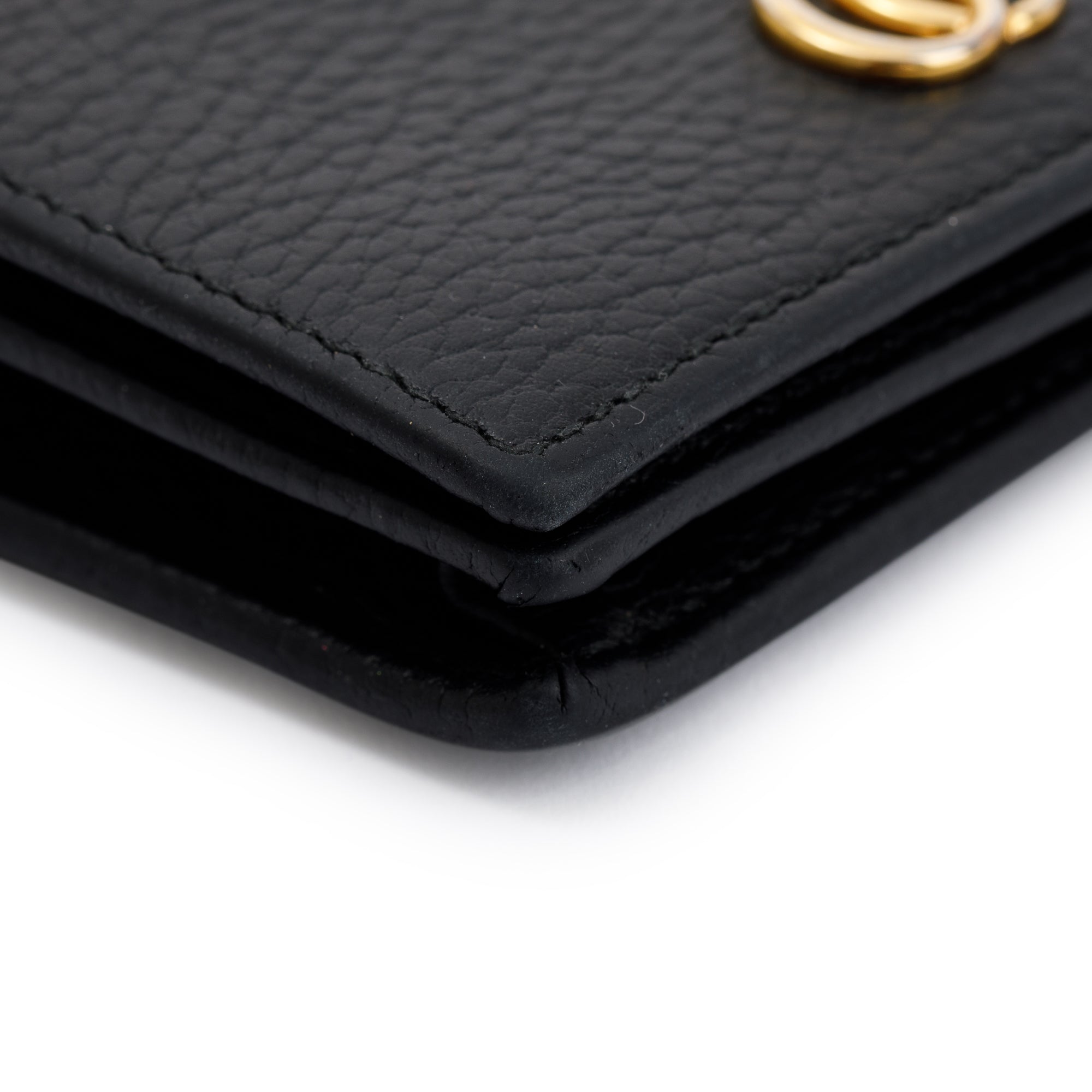 Gucci Marmont Leather Card Case Wallet