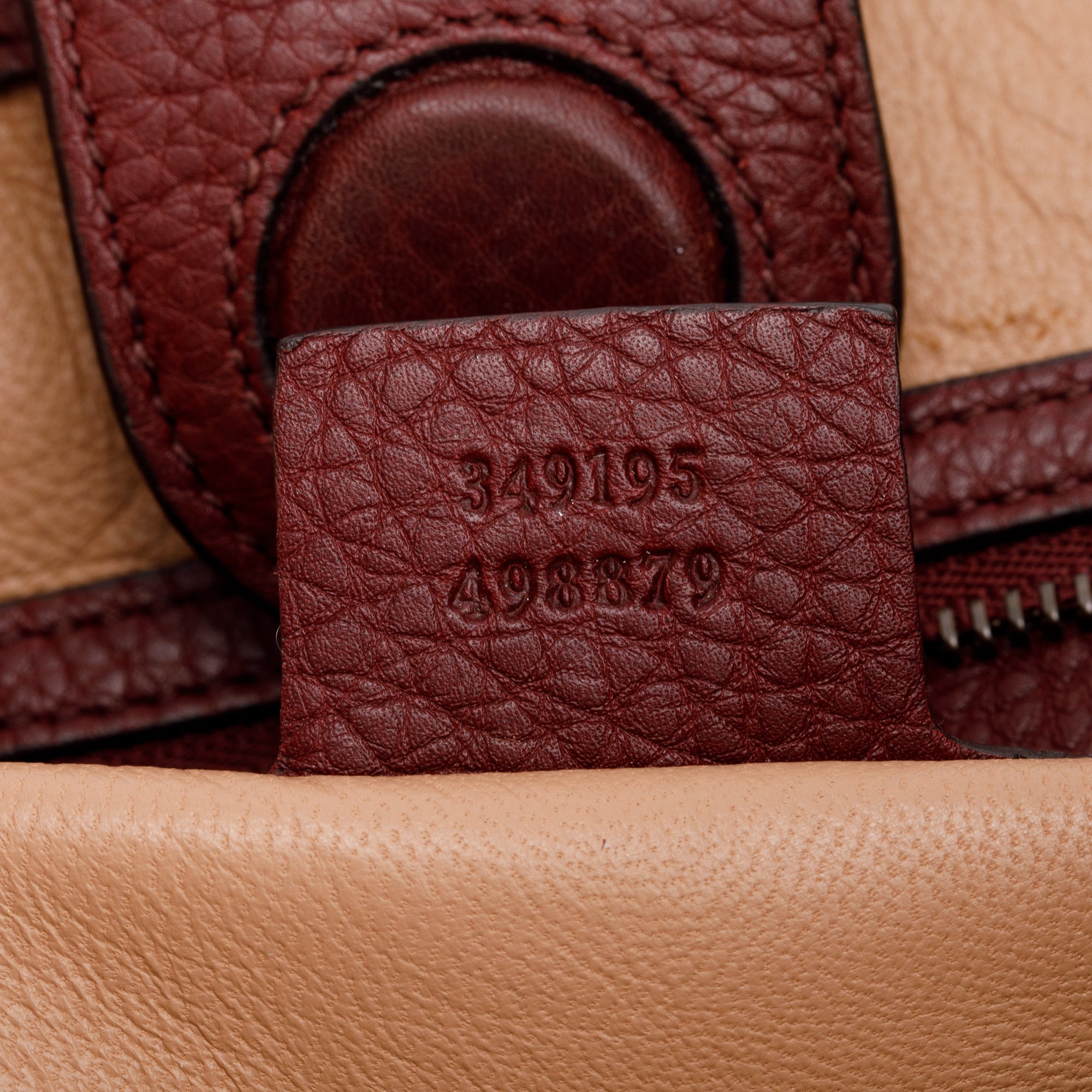 Gucci Maroon Suede Bamboo Fringe Shopper Tote w/ Strap