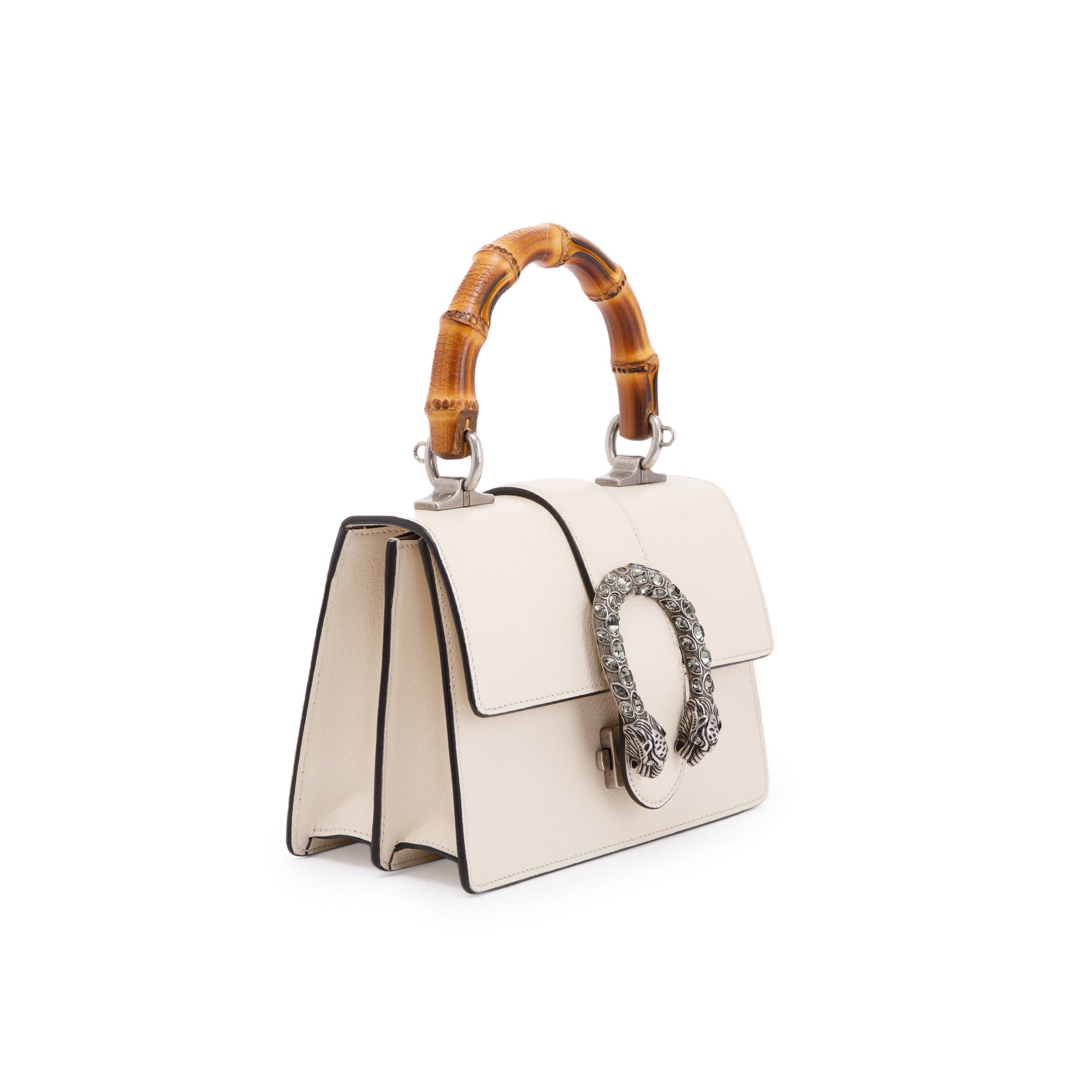 Gucci Medium Dionysus Bamboo Top Handle Bag w/ Strap