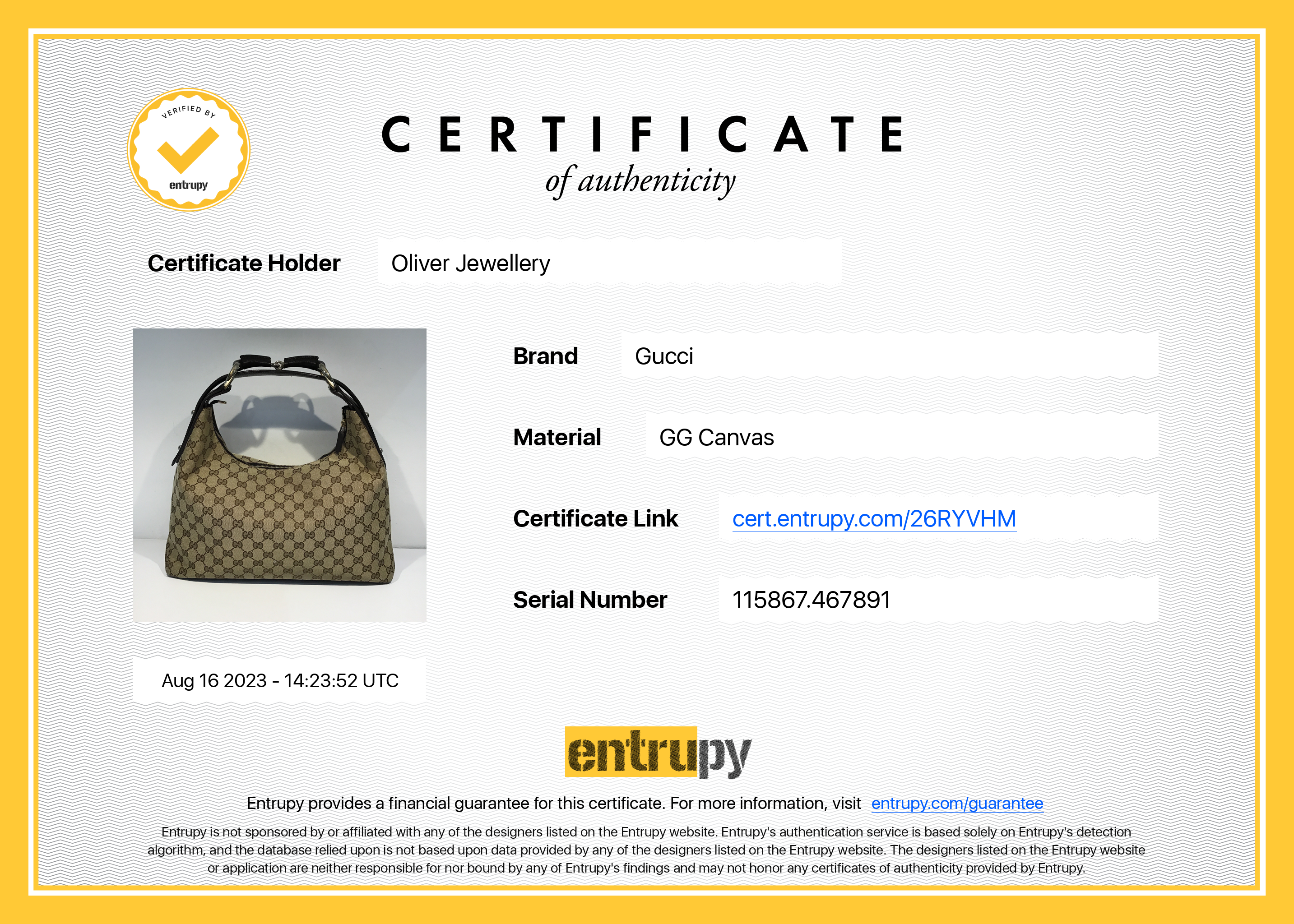 Gucci Medium GG Canvas Horsebit Hobo