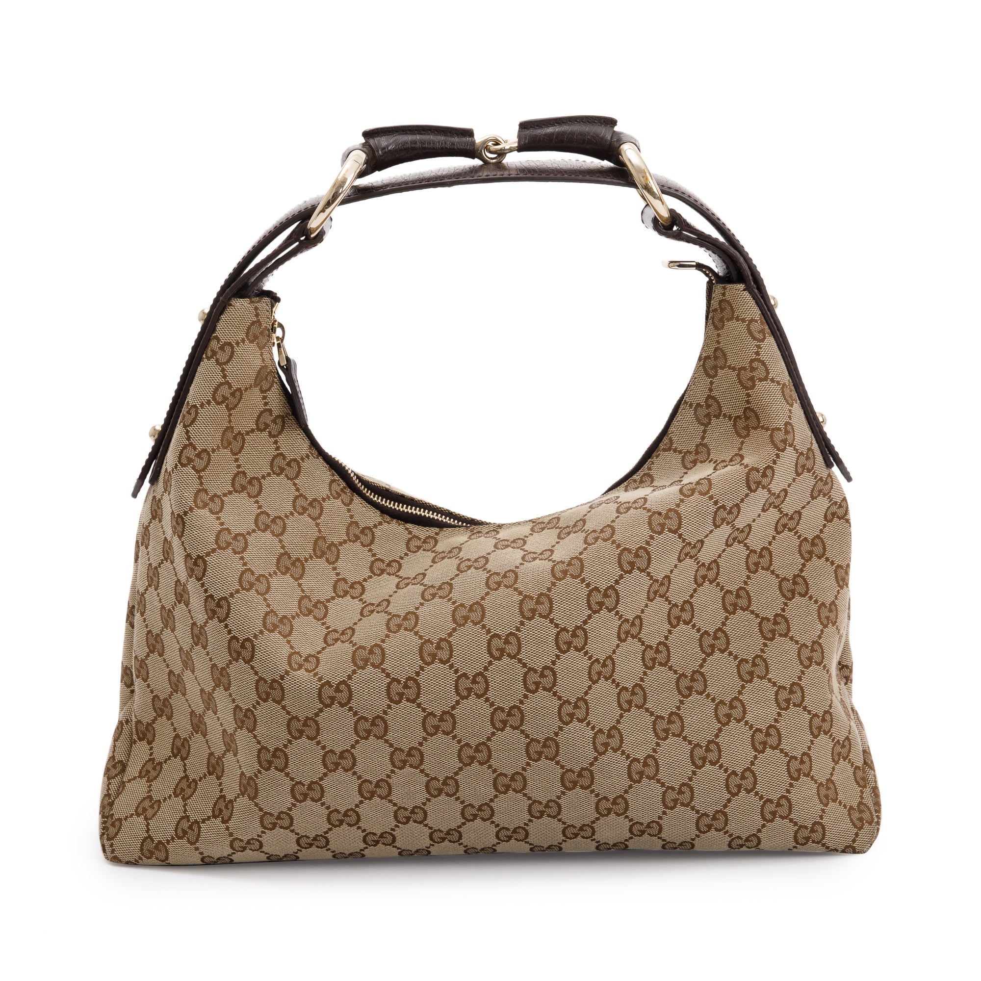 Gucci Medium GG Canvas Horsebit Hobo