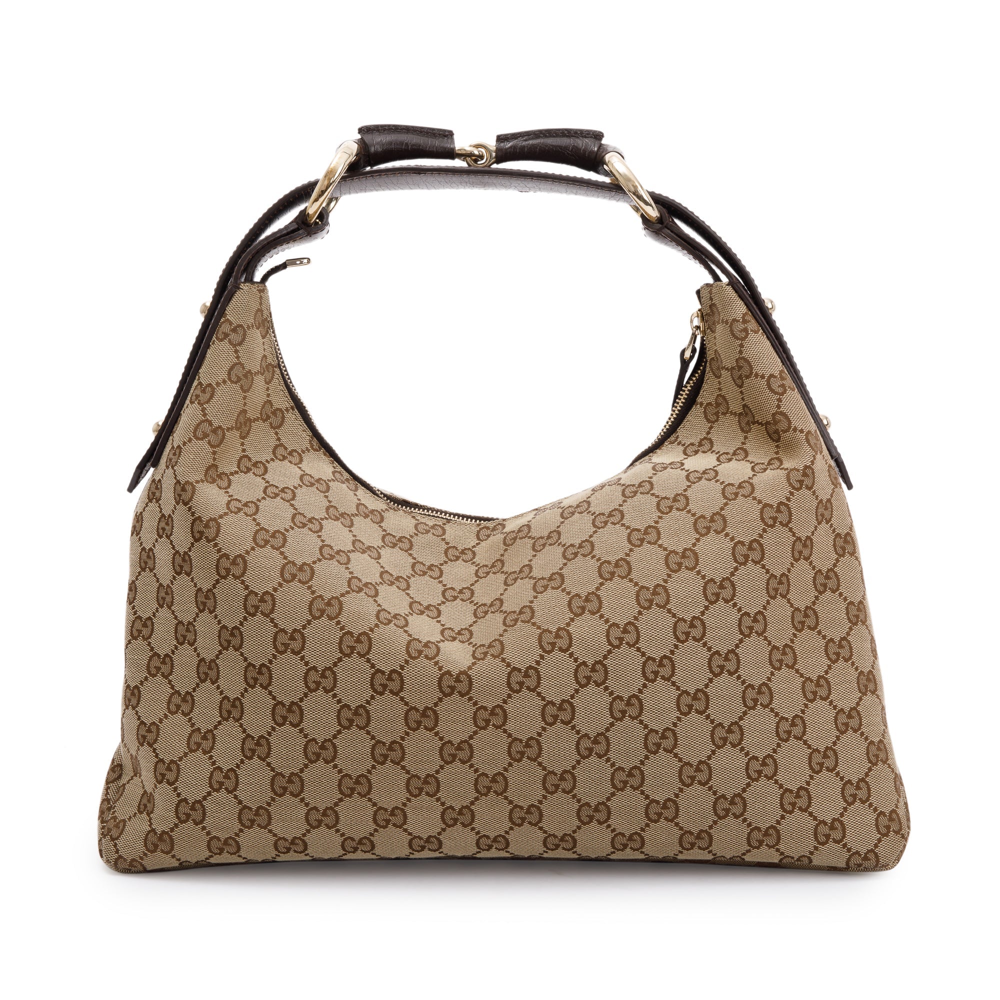 Gucci Medium GG Canvas Horsebit Hobo