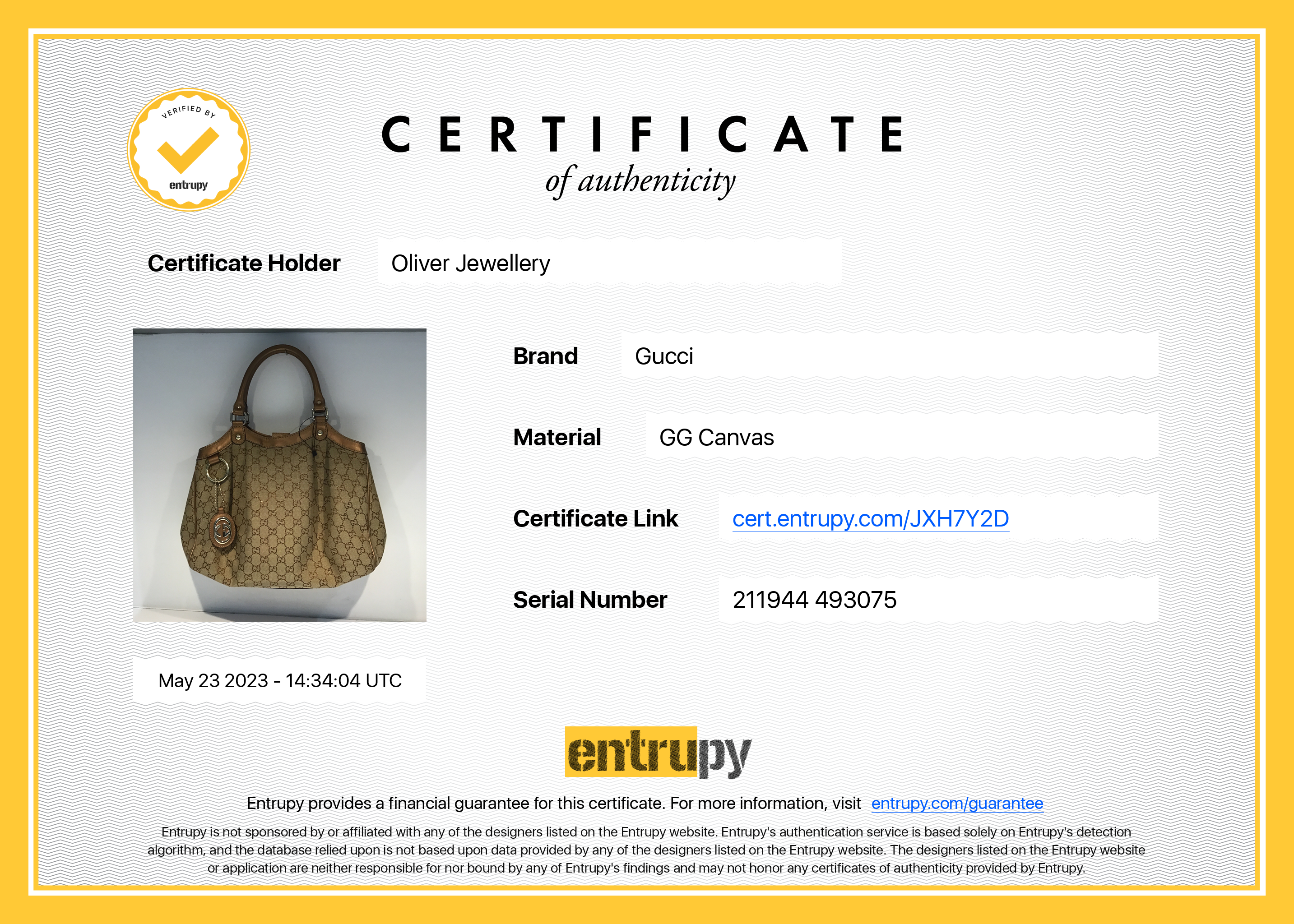 Gucci Medium GG Canvas Sukey Tote