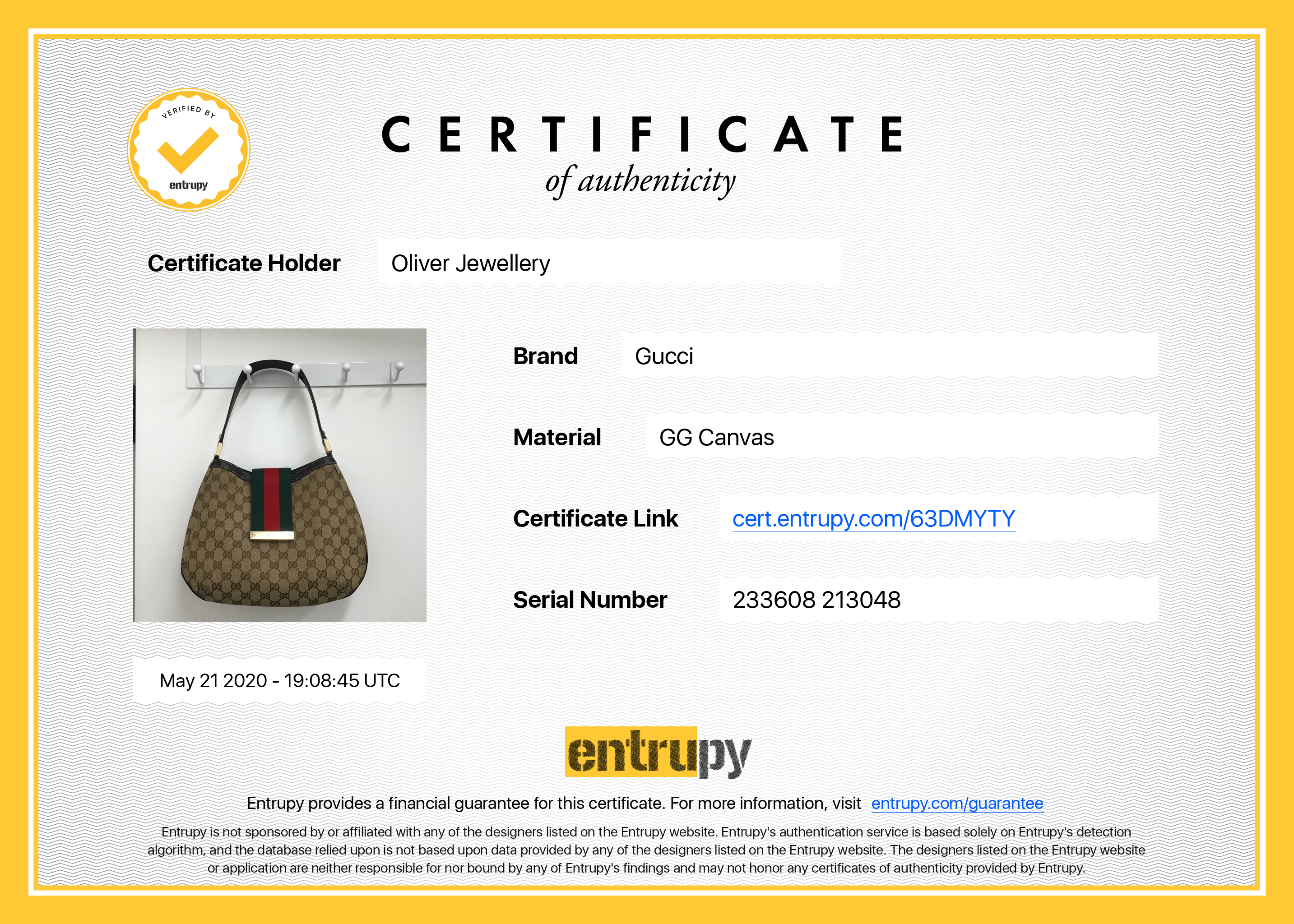 Gucci Medium GG New Ladies Web Hobo