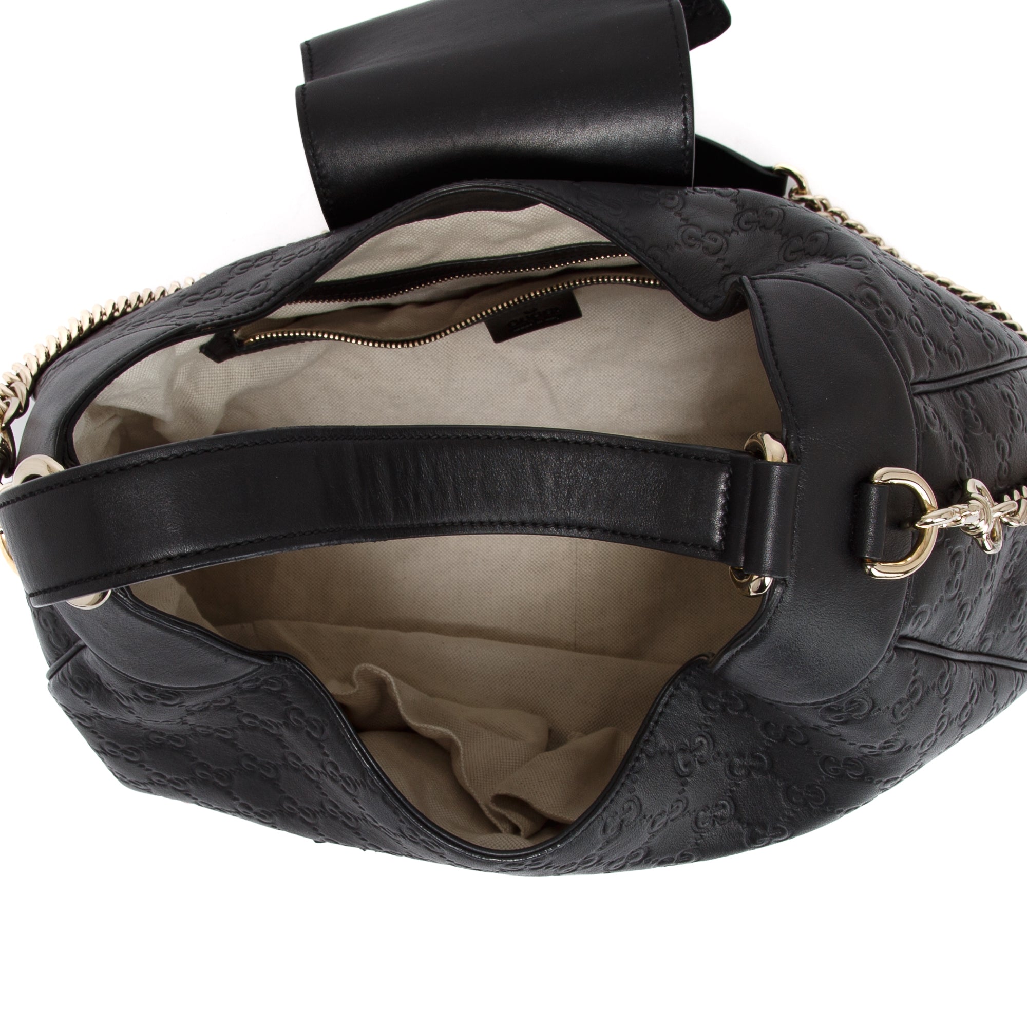 Gucci Medium Signature Leather Emily Hobo