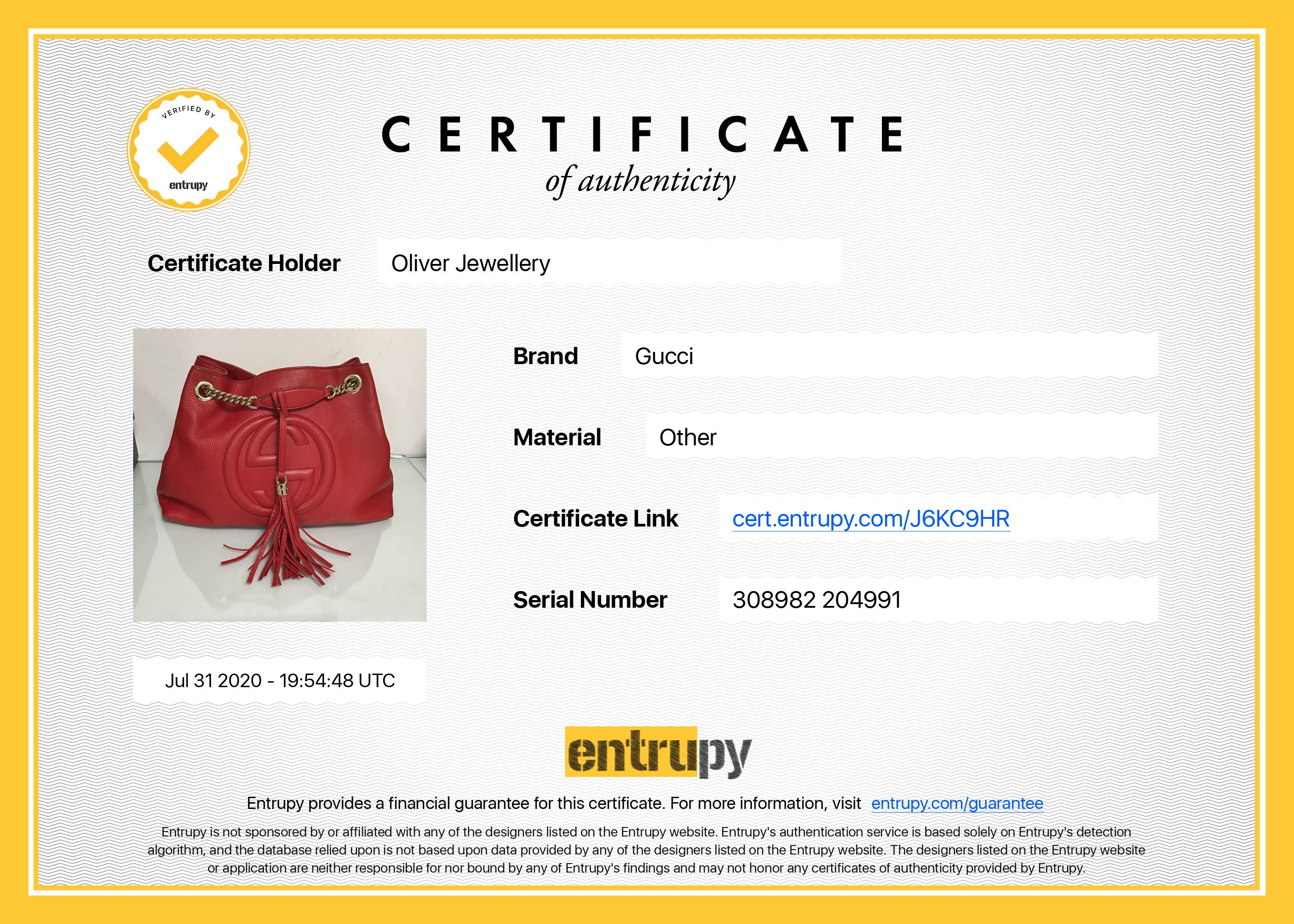 Gucci Medium Soho Chain Shoulder Bag