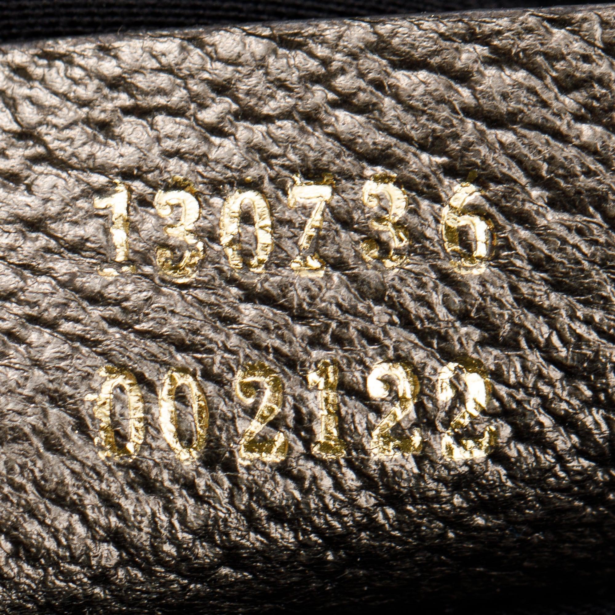 Gucci Metallic Leather Trim Medium GG Canvas Abbey Shoulder Bag