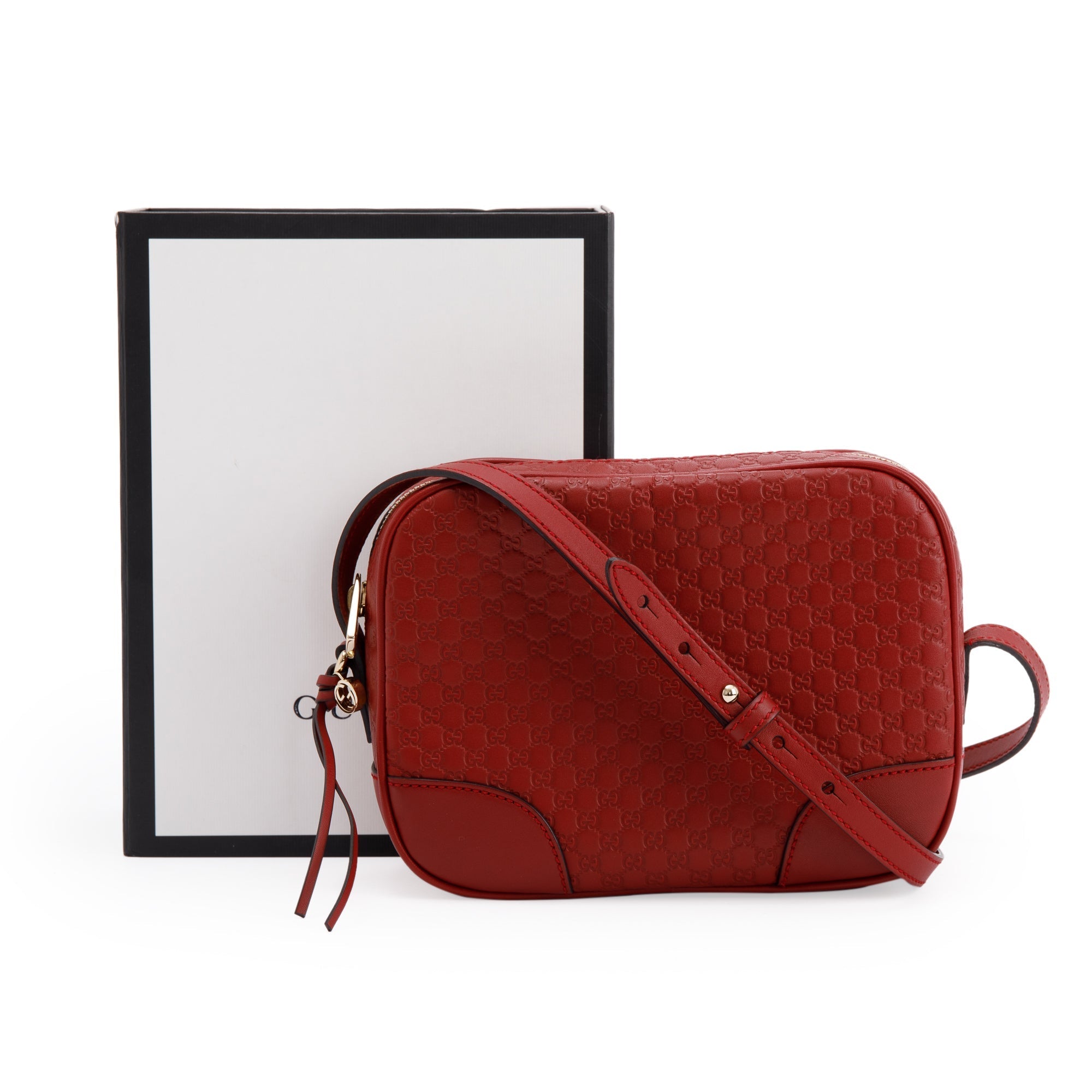 Gucci Microguccissima Mini Bree Crossbody Bag w/ Box