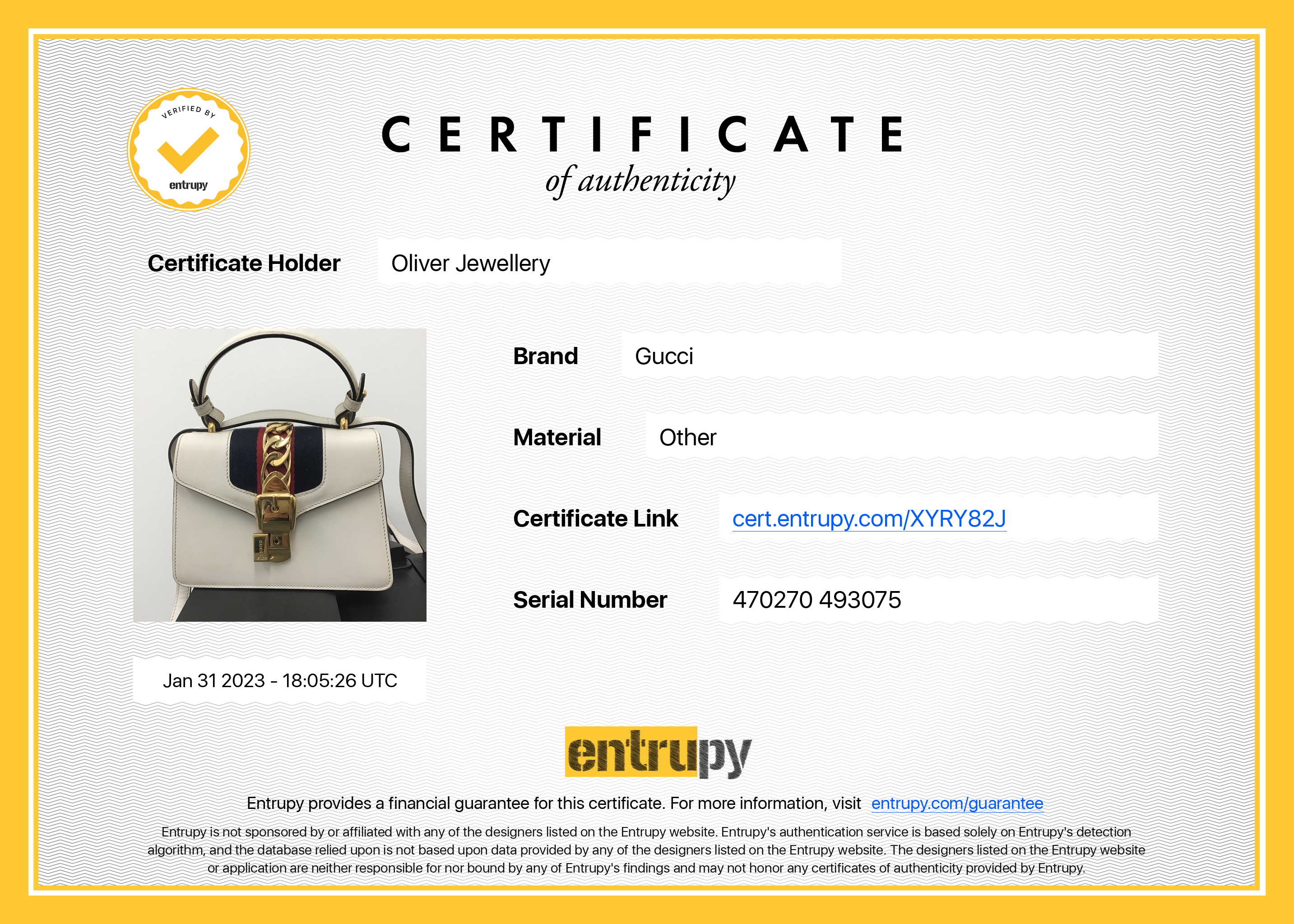 Gucci Mini Sylvie Handle Bag w/ Strap