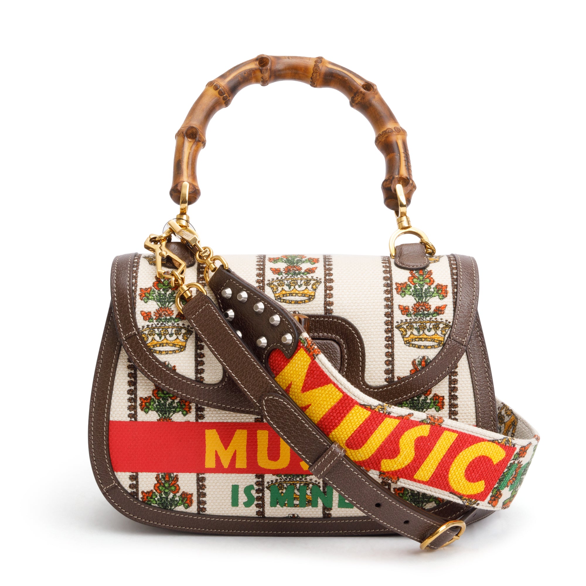 GUCCI　バッグ Gucci GG Supreme Monogram Web Blind For Love Embroidered Small Day