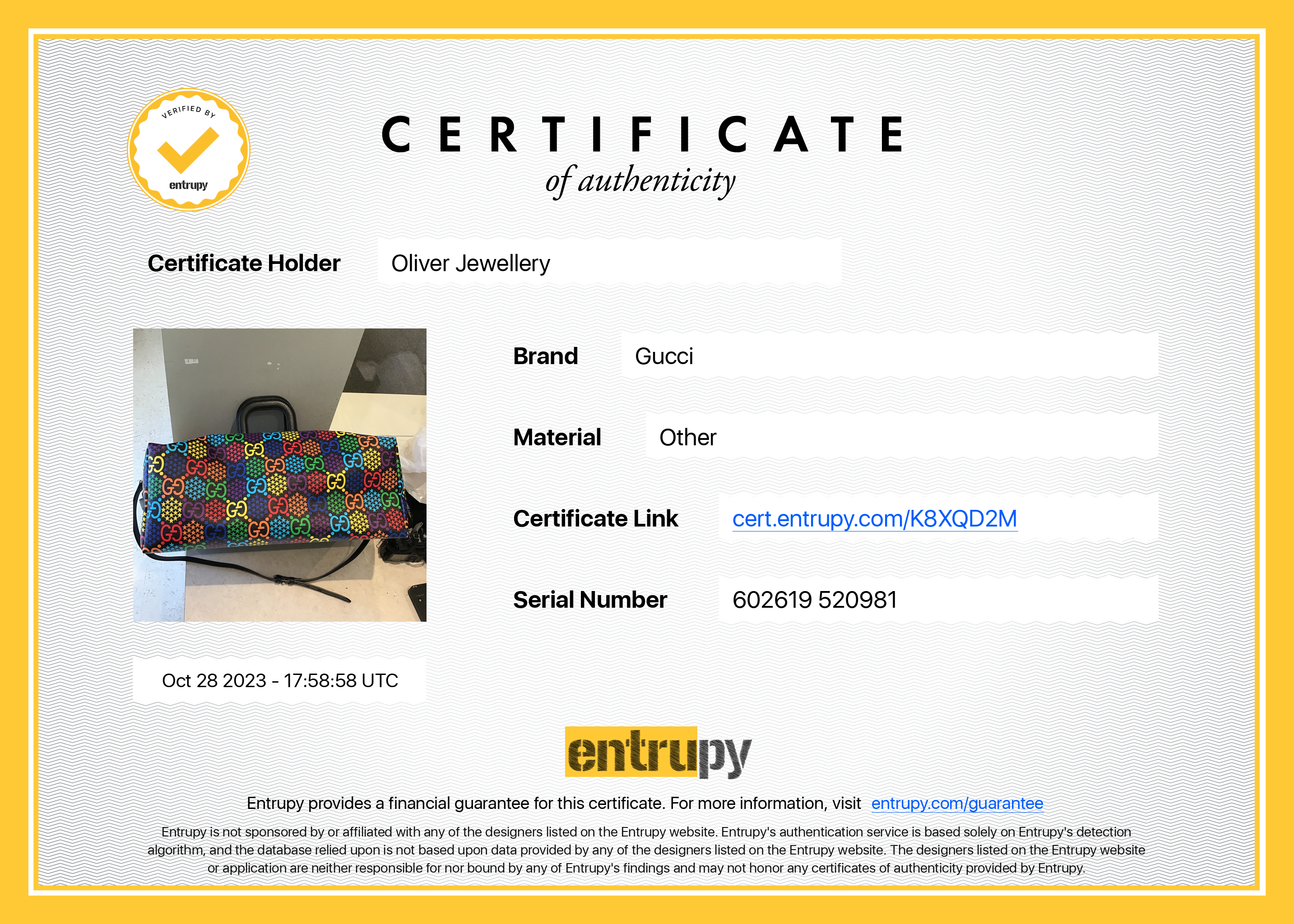 Gucci Multicolour Medium GG Psychedelic Duffle Bag