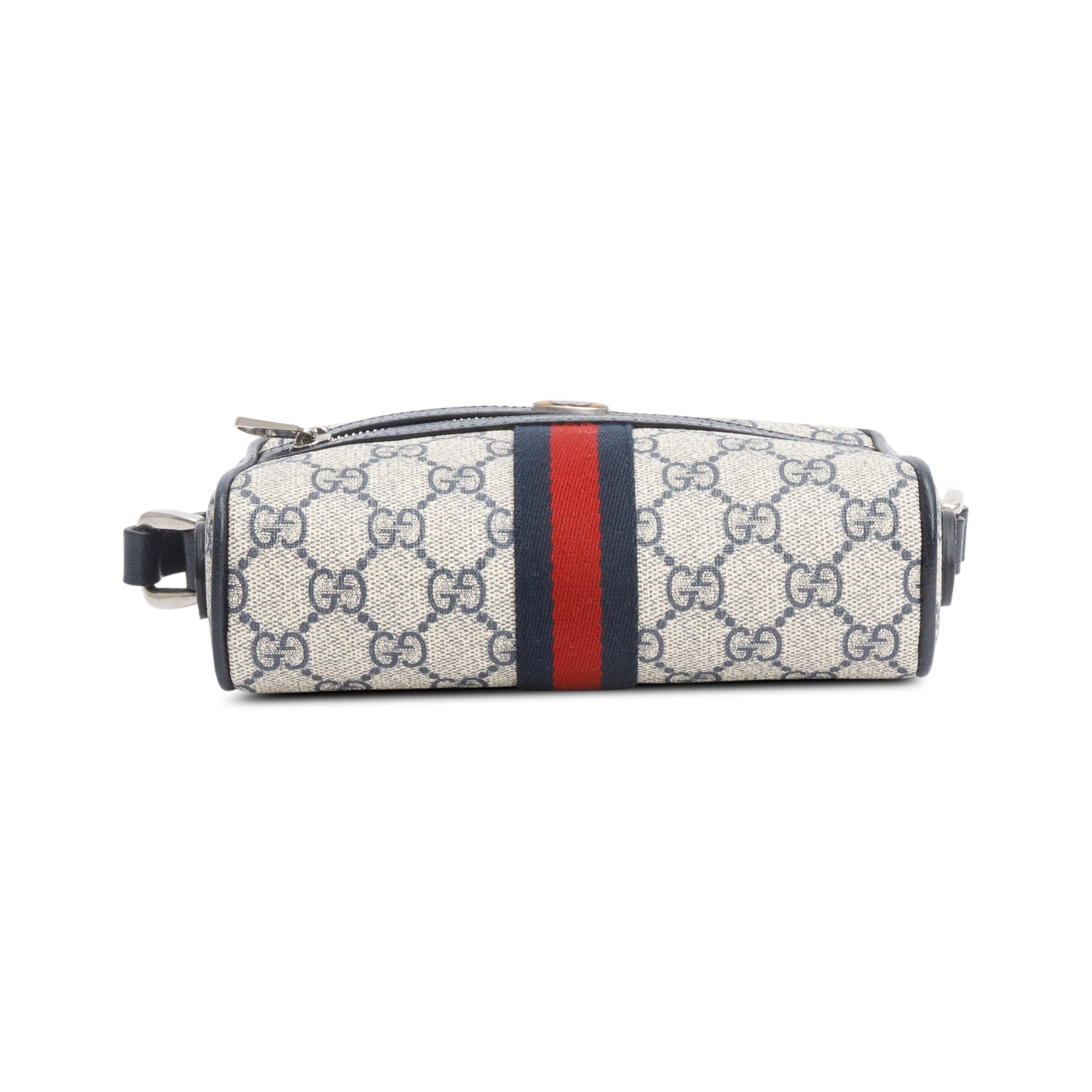 Gucci Navy GG Supreme Web Mini Ophidia Crossbody Bag