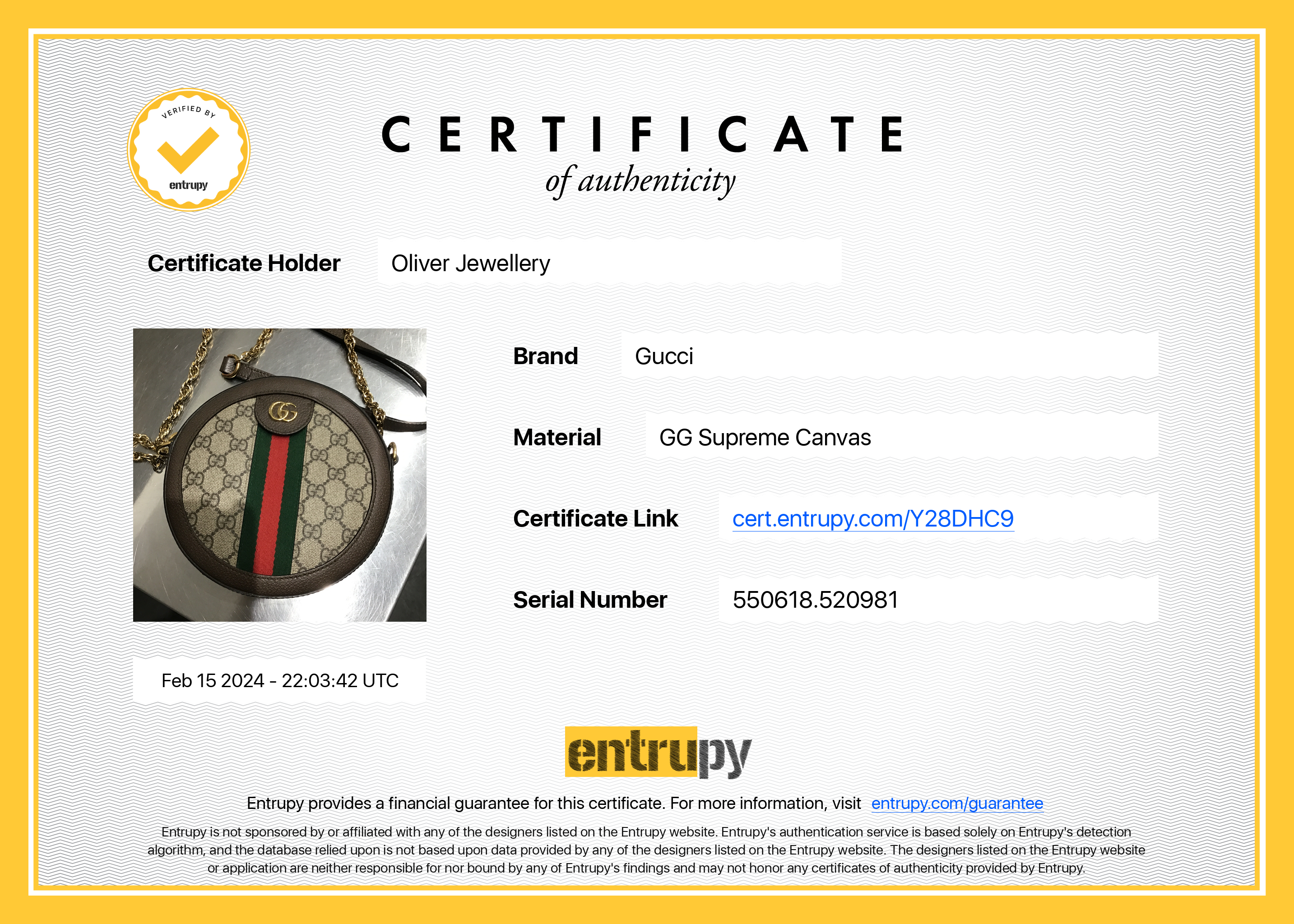 Gucci Ophidia GG Mini Round Shoulder Bag