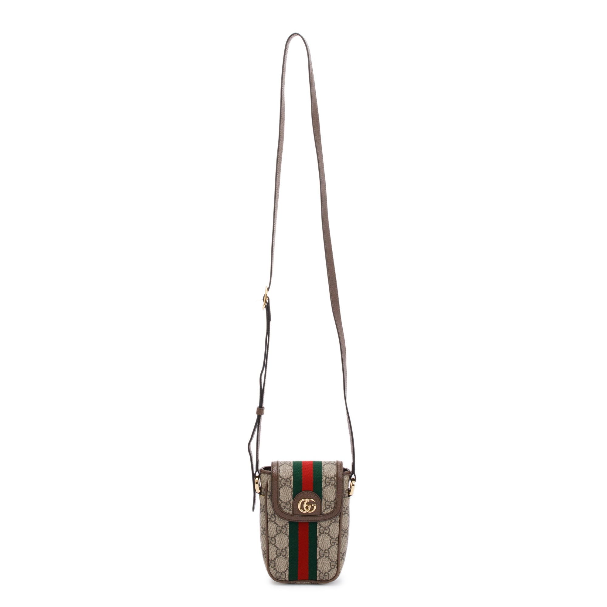 Gucci Ophidia GG Supreme Phone Crossbody Bag