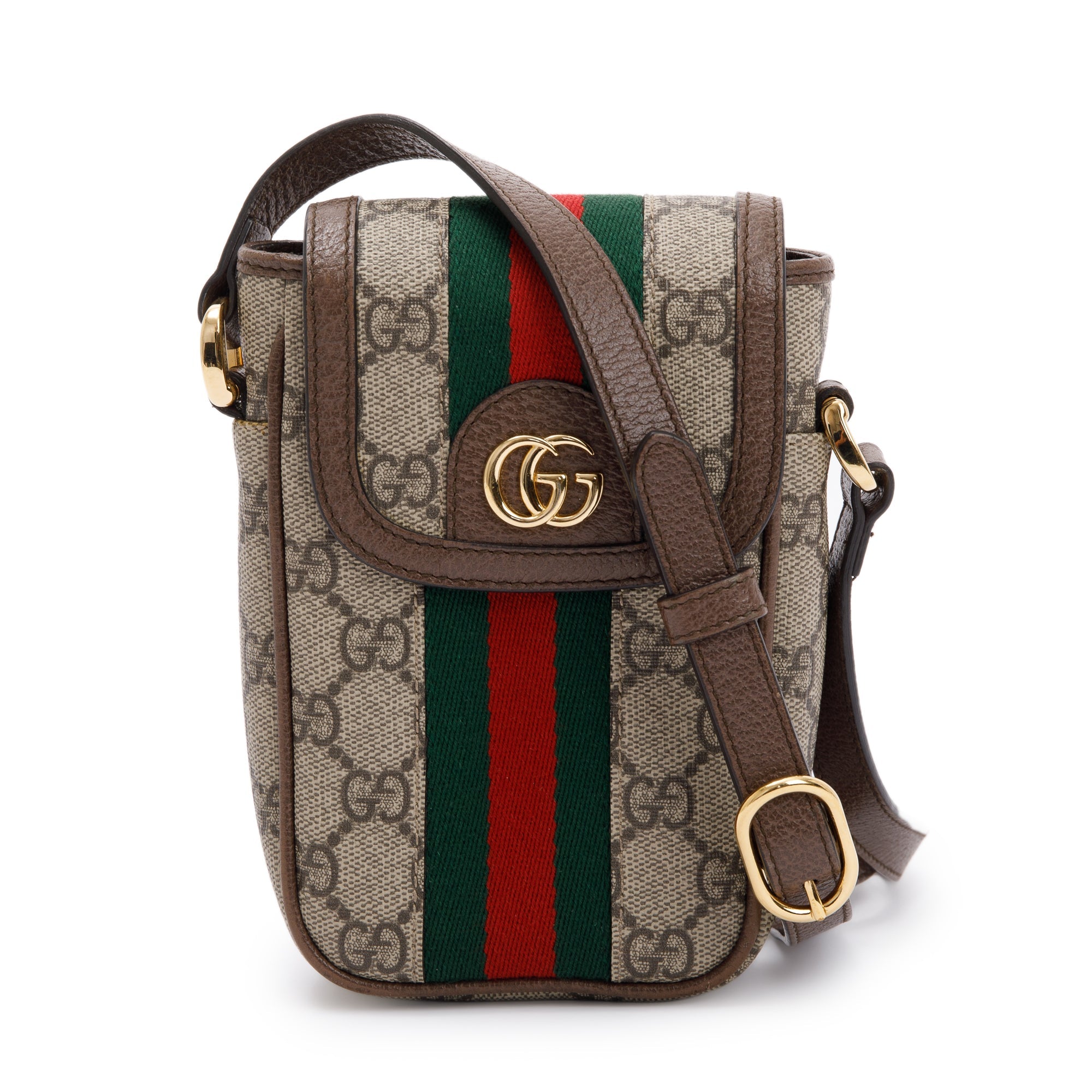 Gucci Ophidia GG Supreme Phone Crossbody Bag