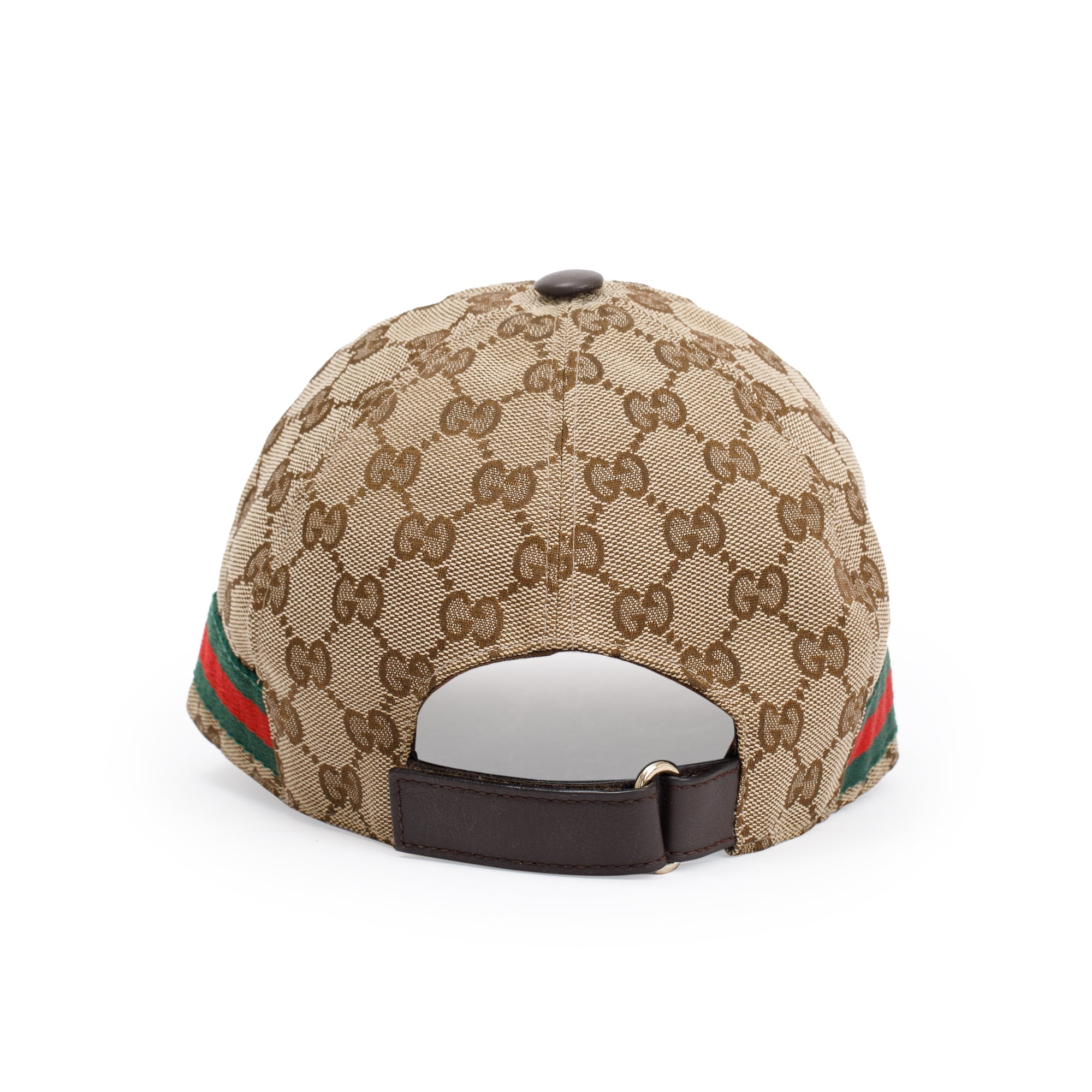 Gucci Original GG Canvas Baseball Hat with Web, Size M  – Oliver